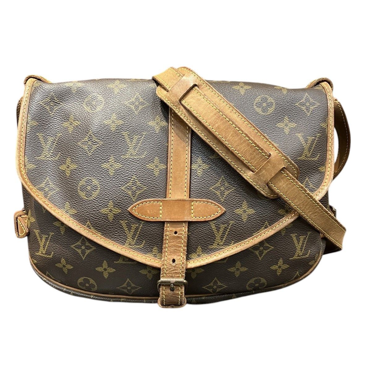 Louis Vuitton Louis Vuitton Louis Vuitton Saumur Monogram Shoulder Bag Textile Shoulder Bag M42256 DUTY FREE for USA Size ONE SIZE - 1 Thumbnail