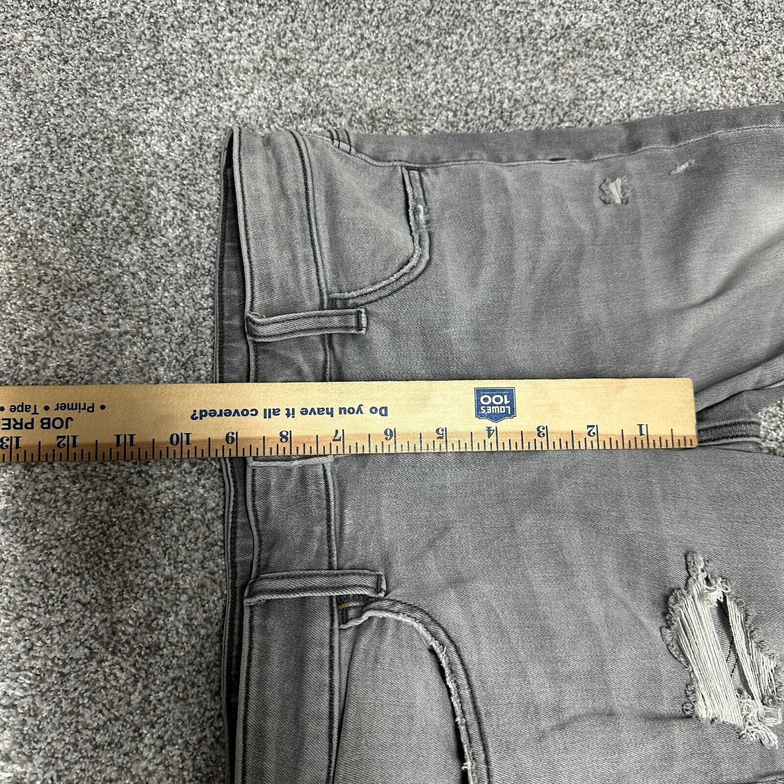 American Eagle Outfitters American Eagle Jeggings Womens 6 Short Distressed Ripped Size 28" / US 6 / IT 42 - 12 Thumbnail