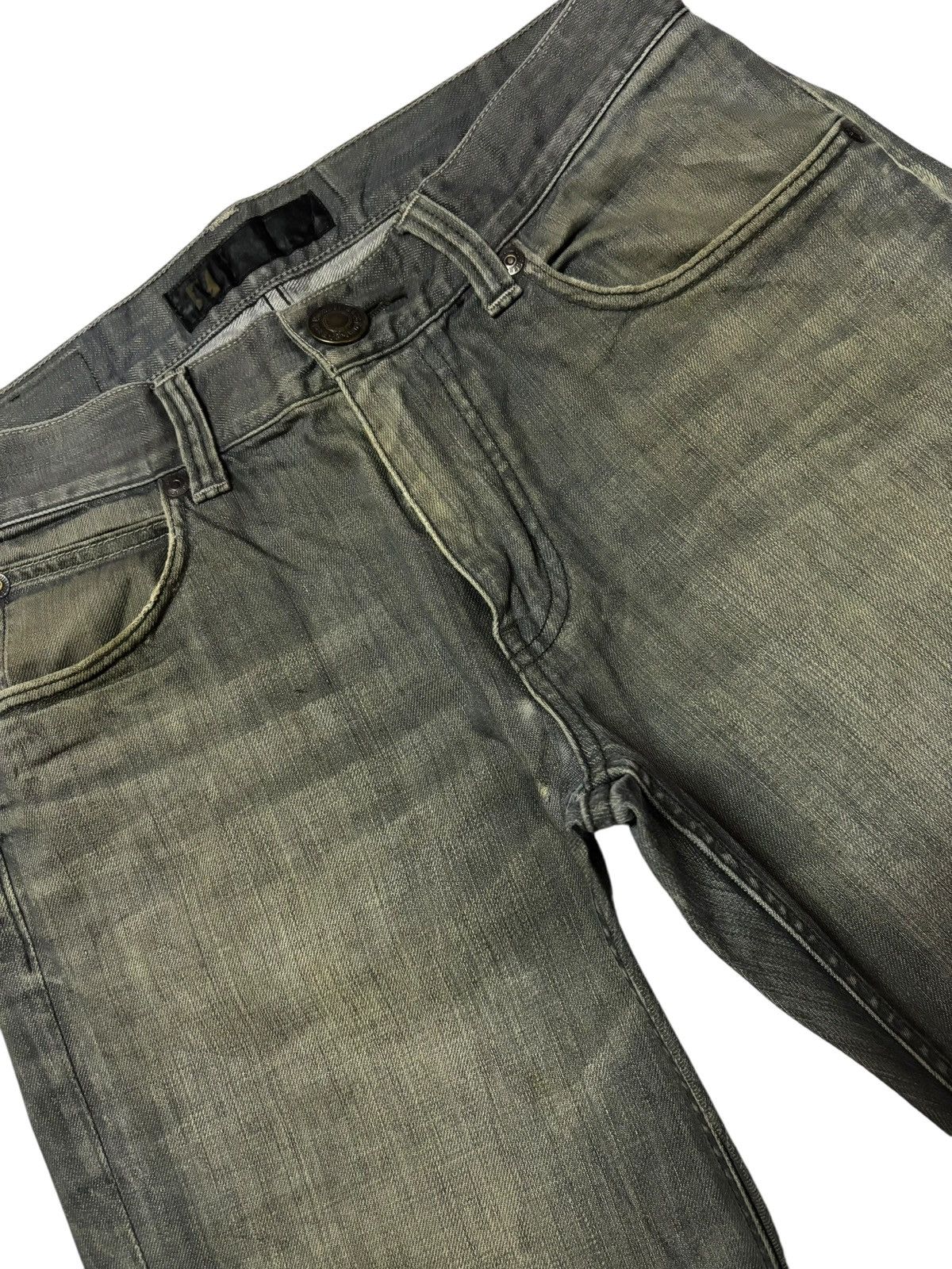 Japanese Brand Vtg Back Number Japan Faded Distressed Jeans Size US 31 - 5 Thumbnail