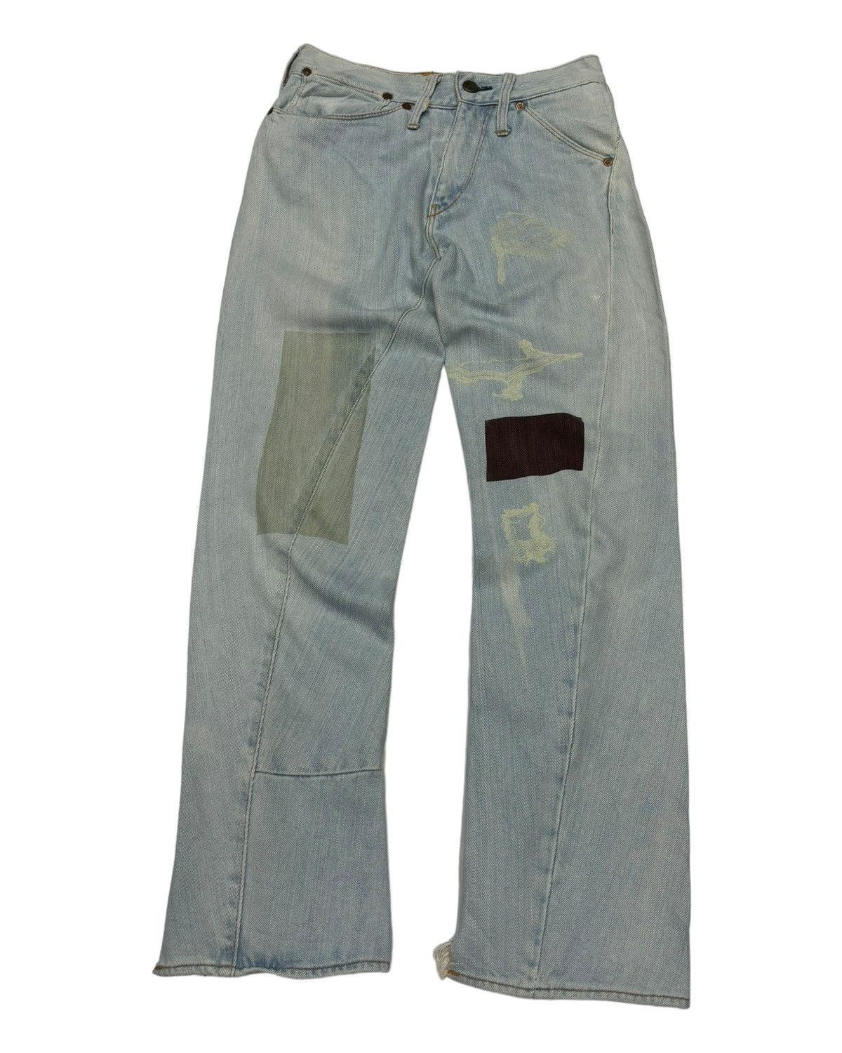 Levi's 🔥LEVIS RED FLARE DISTRESSED DENIM JEANS Size 27" / US 4 / IT 40 - 1 Thumbnail