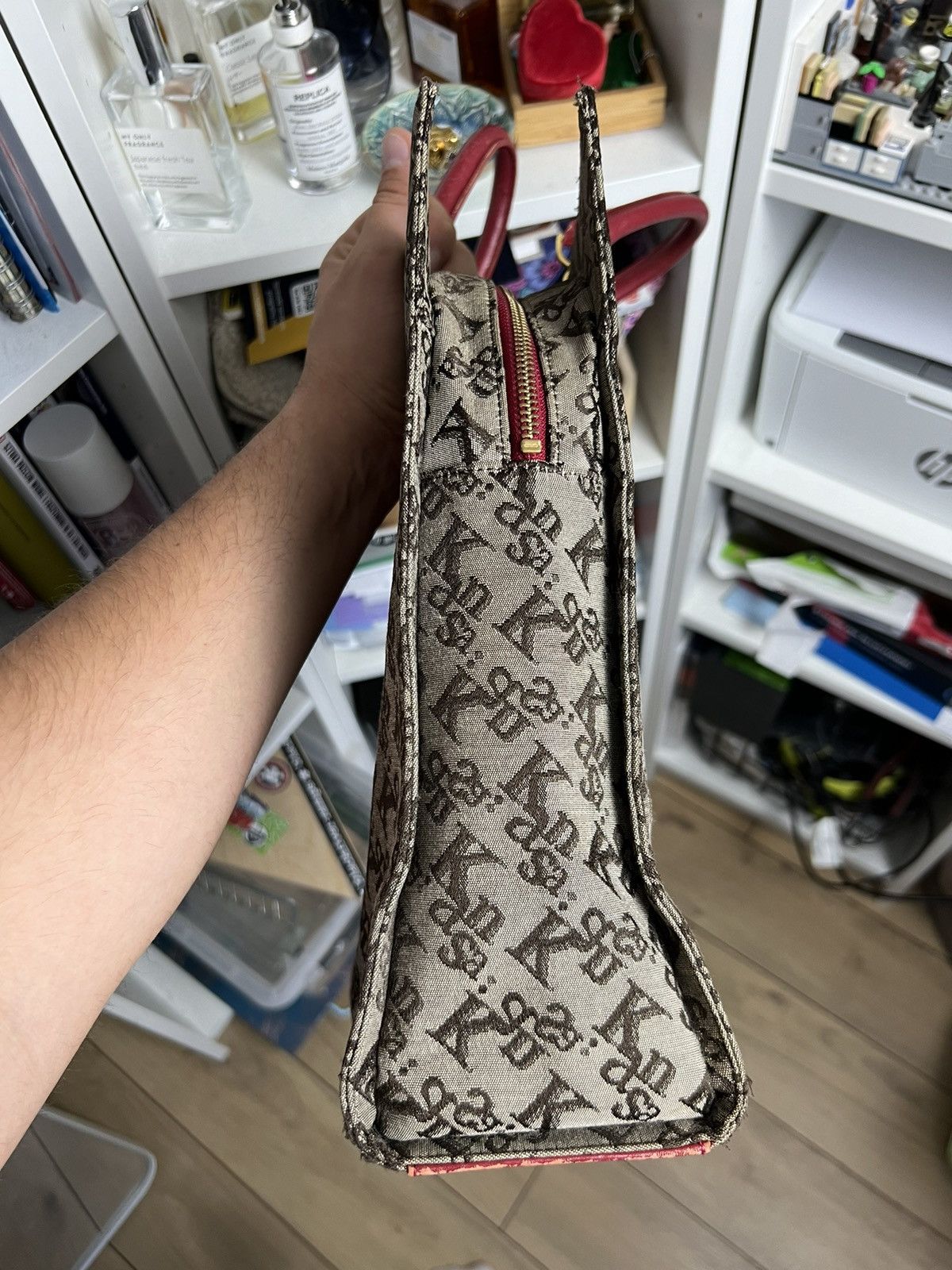 Japanese Brand × Kansai Yamamoto Vintage 90s Kansai Yamamoto monogramtote shopper bag archive Size ONE SIZE - 4 Thumbnail
