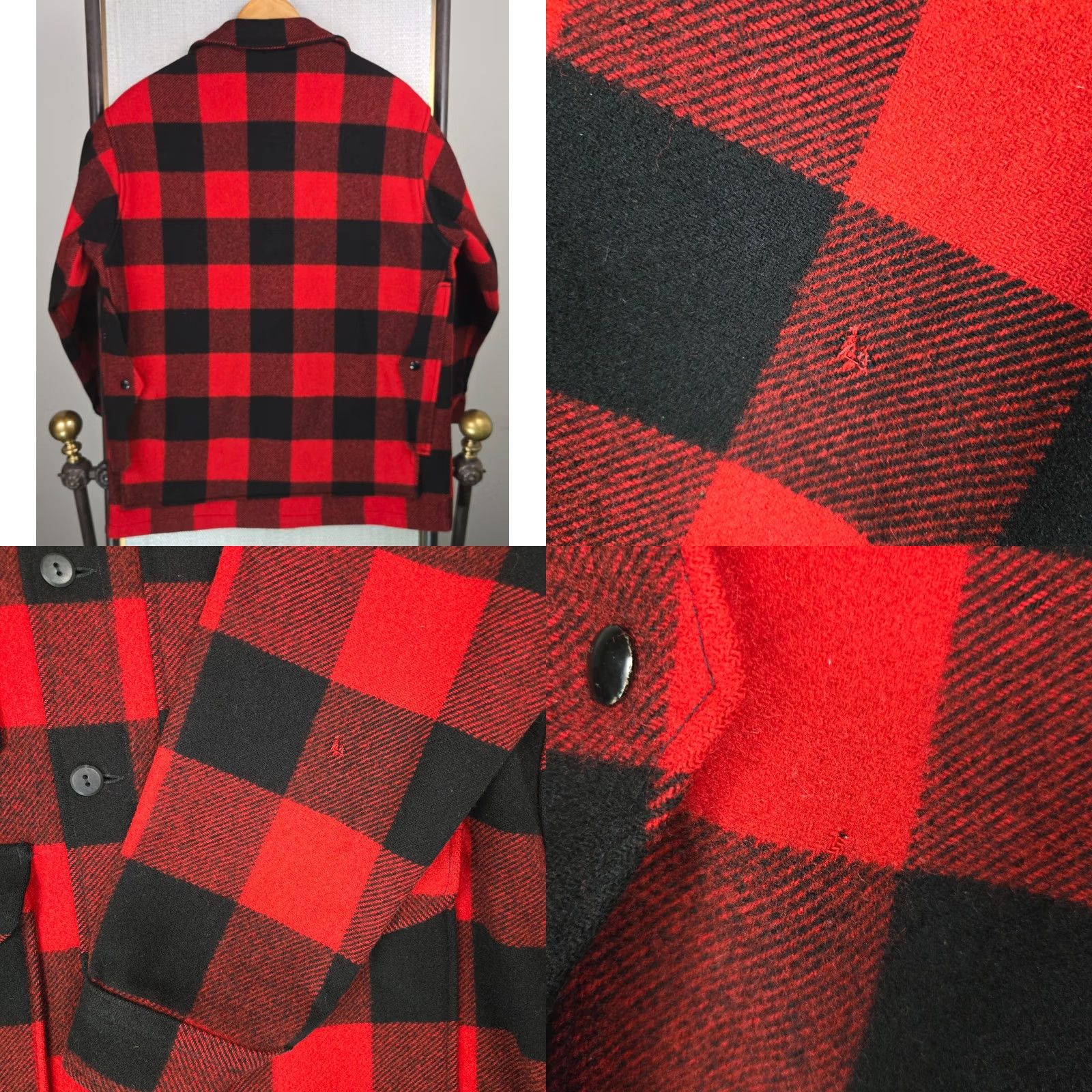 Pendleton VTG PENDLETON Mackinaw Jacket Mens Medium 100% Pure Virgin Wool Made in USA Size US M / EU 48-50 / 2 - 10 Thumbnail