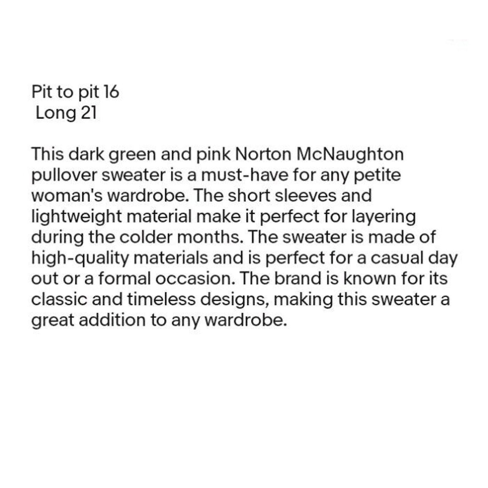 Other Norton McNaughton's Short Sleeve Sweater Petites M Size M / US 6-8 / IT 42-44 - 8 Thumbnail