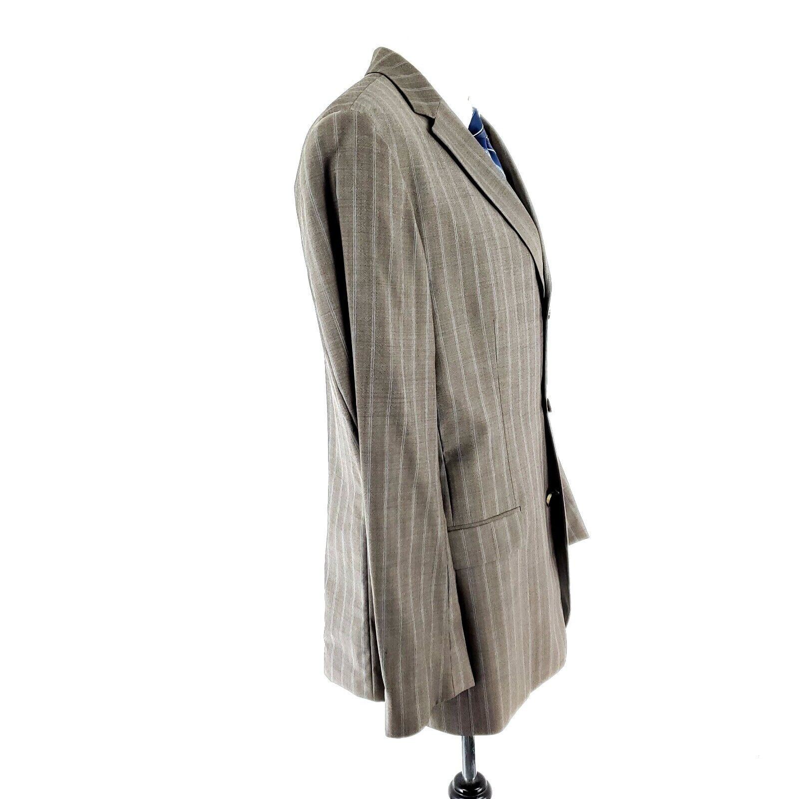 Hugo Boss Hugo Boss Rosselini Virgin Wool 3 Button Suit Jacket 42R Bei Size 42R - 6 Thumbnail