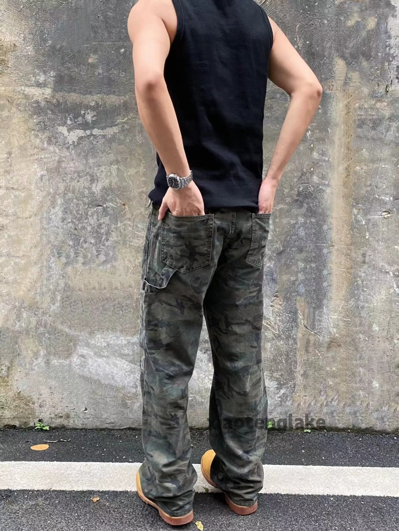 Designer × Japanese Brand × Vintage Utility military loose baggy work outdoor carpenter pants Size US 32 / EU 48 - 4 Thumbnail