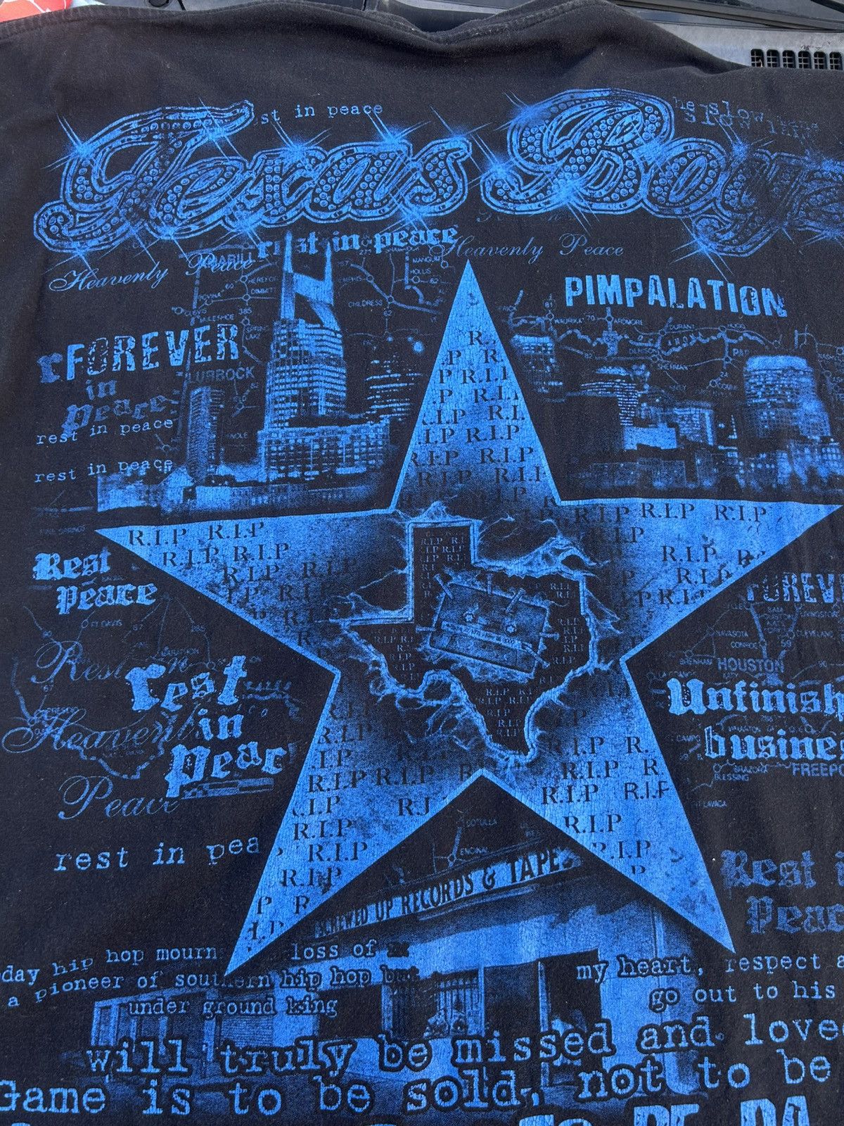 Vintage Vintage Texas Legend DJ Screw Fat Pat Pimp C Big Moe H.A.W.K Size US XXL / EU 58 / 5 - 10 Thumbnail