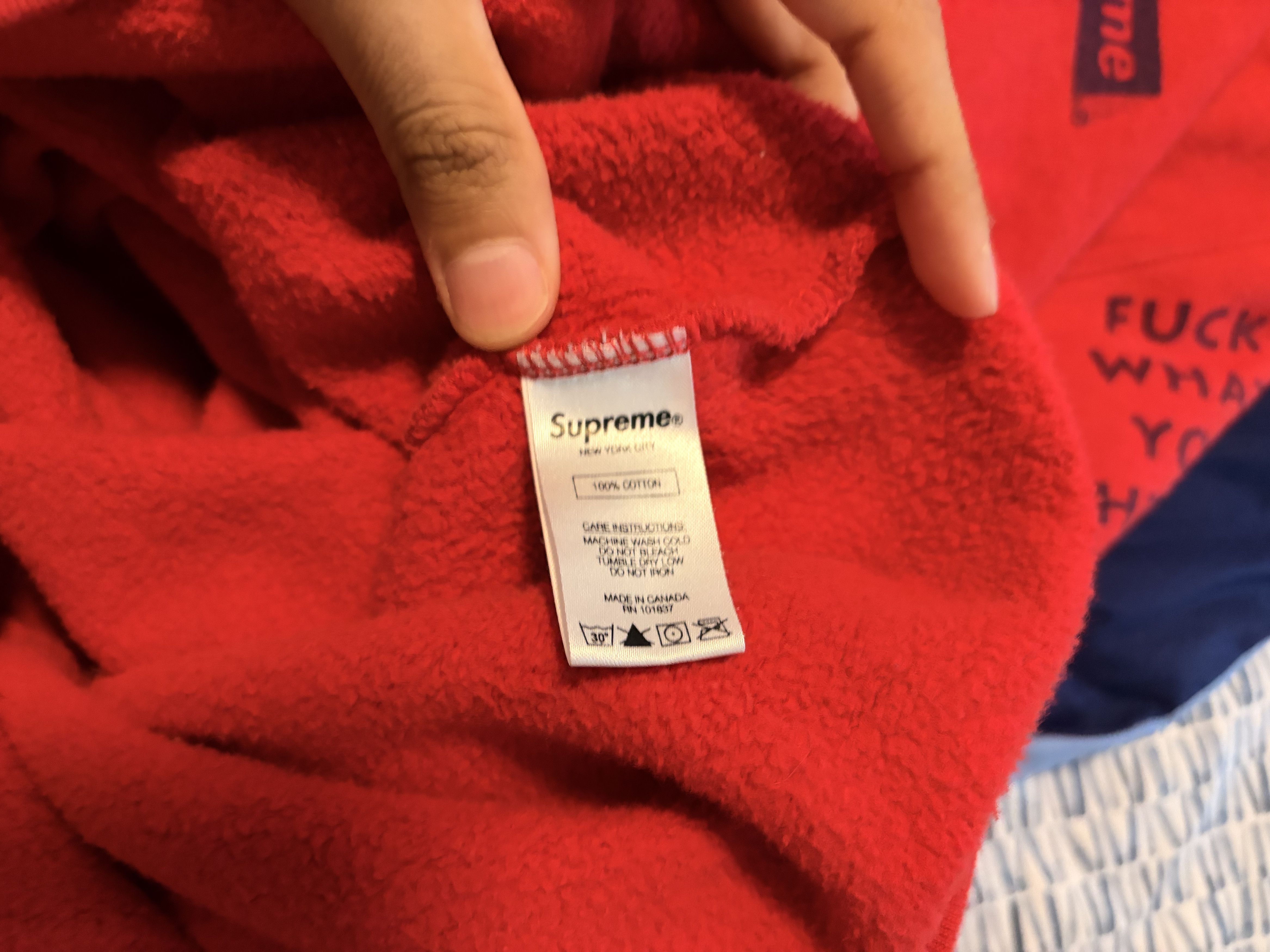 Supreme STOP CRYING RED HOODIE SUPREME Size US L / EU 52-54 / 3 - 4 Thumbnail