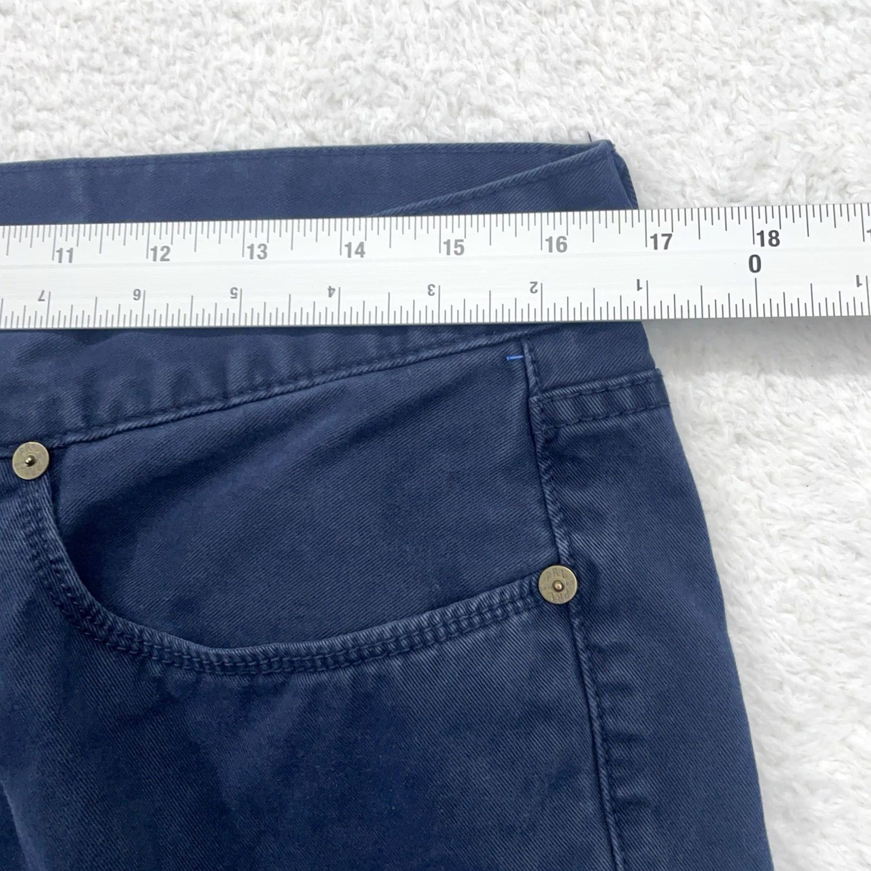 Polo Ralph Lauren Polo Ralph Lauren Mens Navy Blue Straight Leg Five Pocket Chino Pants 34x34 Size US S / EU 44-46 / 1 - 6 Thumbnail