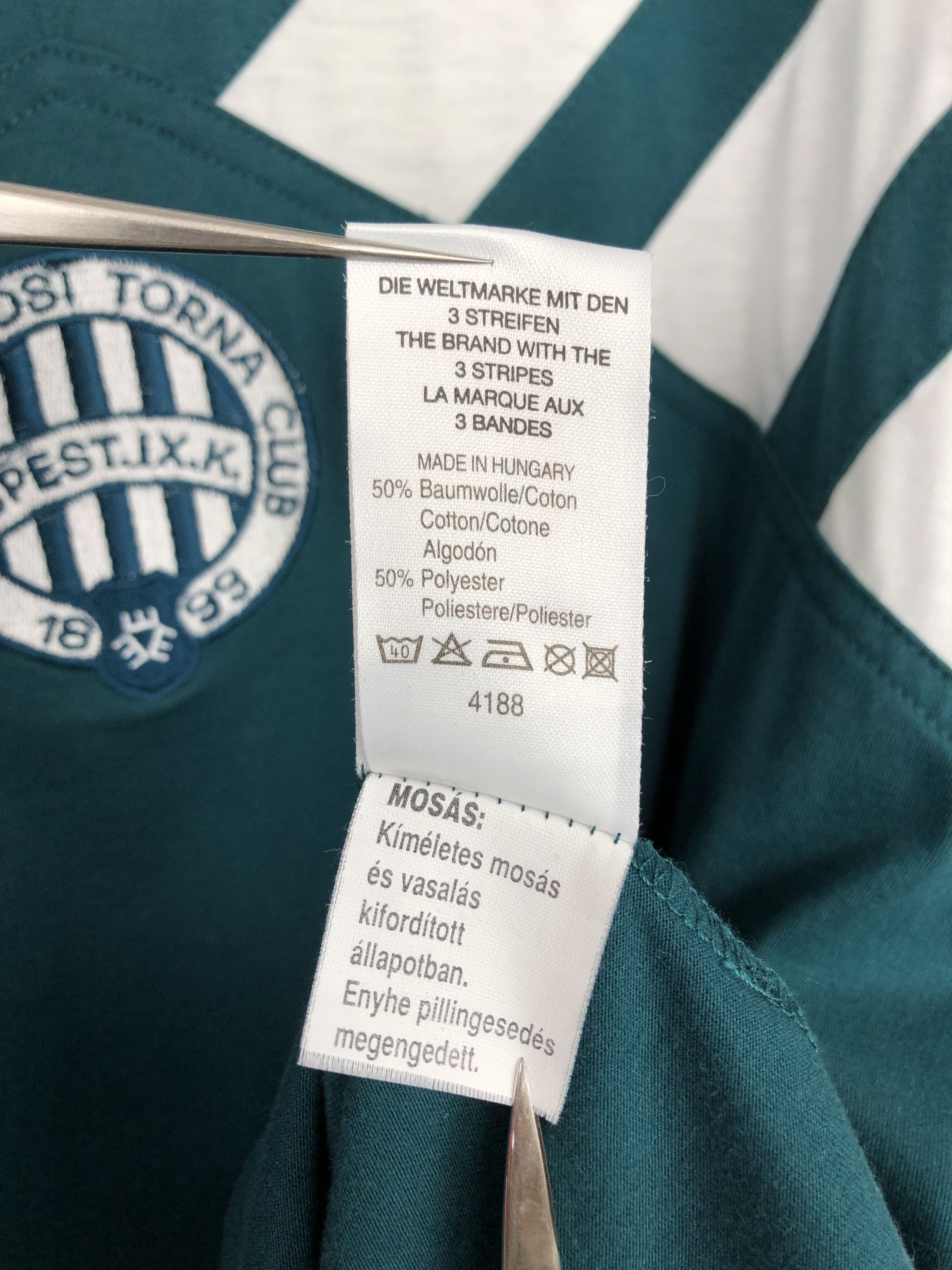 Adidas Vintage Adidas Ferencvaros Football Shirt Soccer Jersey Size US XL / EU 56 / 4 - 8 Thumbnail
