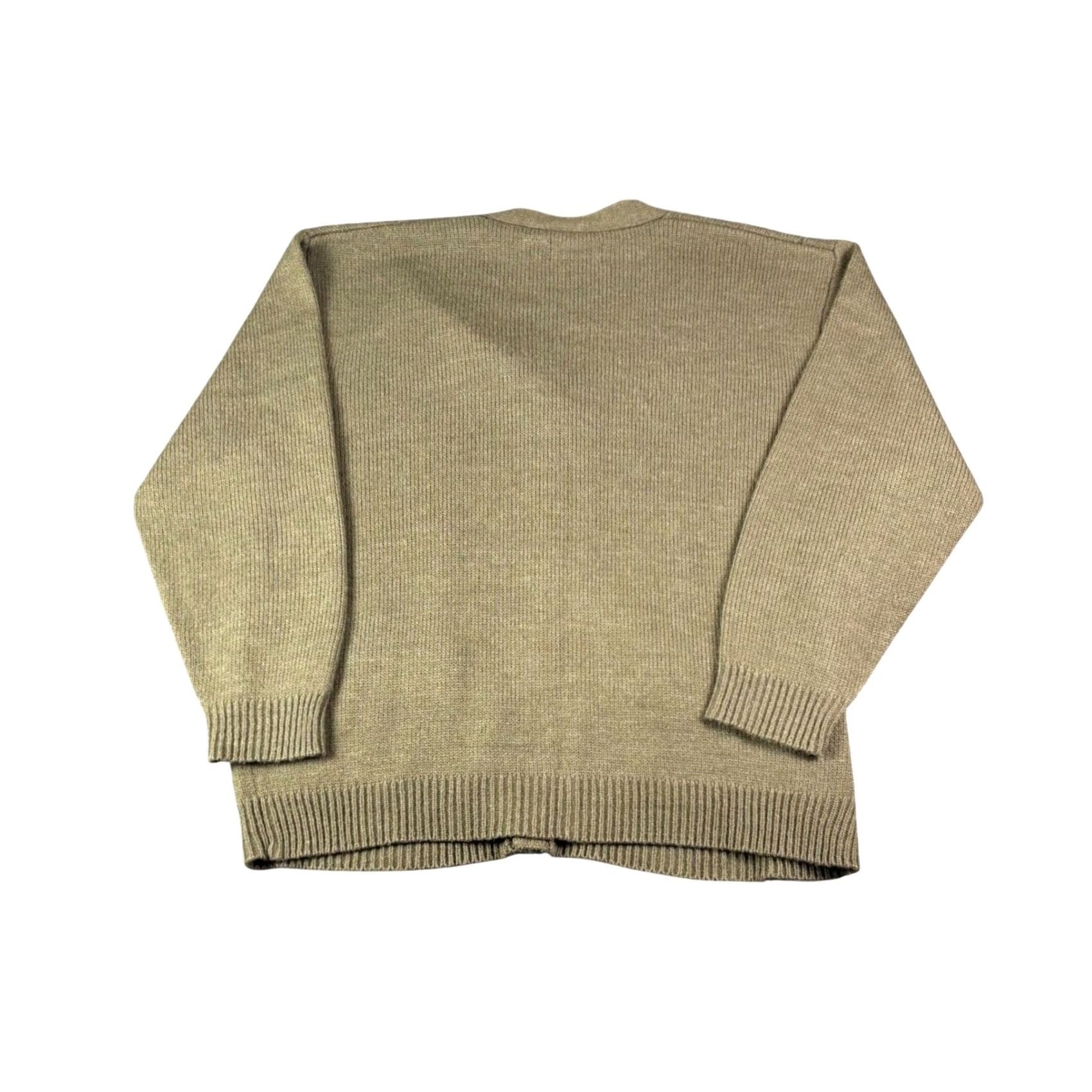Vintage D²Avila Cardigan Men's Cable-Knit V-Neck Button Sweater XL Brown Vintage 90s Knit Solid Pocket Casual Size US XL / EU 56 / 4 - 2 Thumbnail