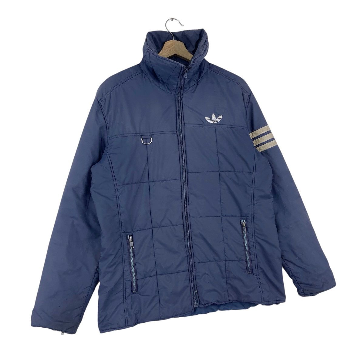 Adidas × Vintage 90’s AdidasTrefoil Logo Padded Jacket Size US M / EU 48-50 / 2 - 2 Thumbnail