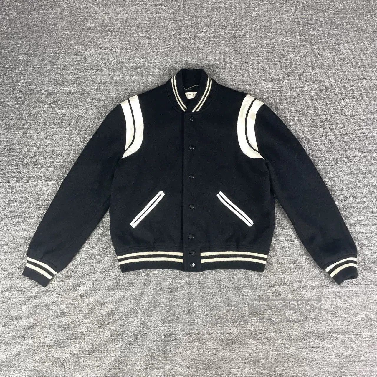 Saint Laurent Paris Saint Laurent Black White Varsity Jacket. Size US M / EU 48-50 / 2 - 1 Thumbnail