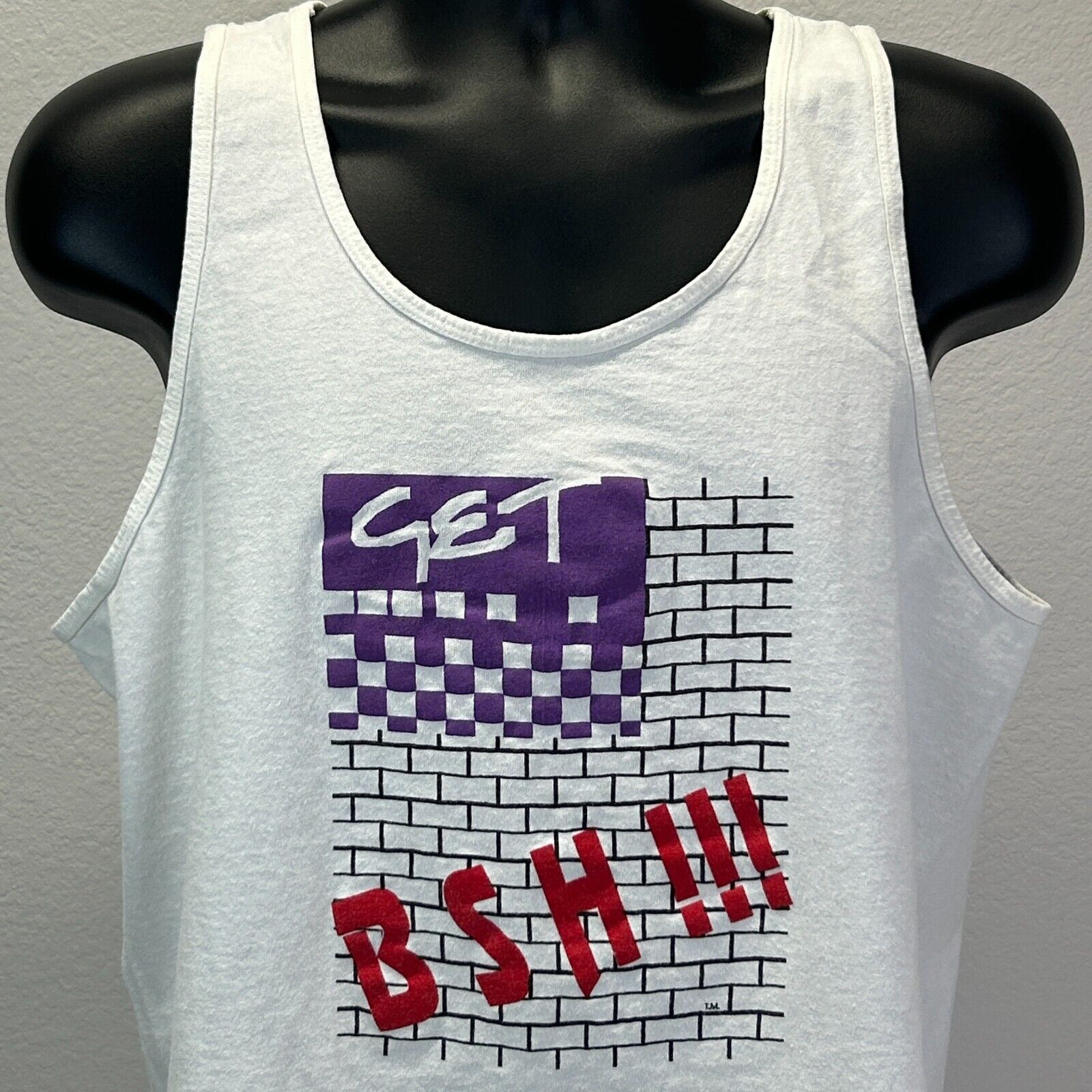 Fruit Of The Loom Vintage 90s Big Strong Healthy BSH Tank Top Gym Work L Large Size US L / EU 52-54 / 3 - 12 Thumbnail