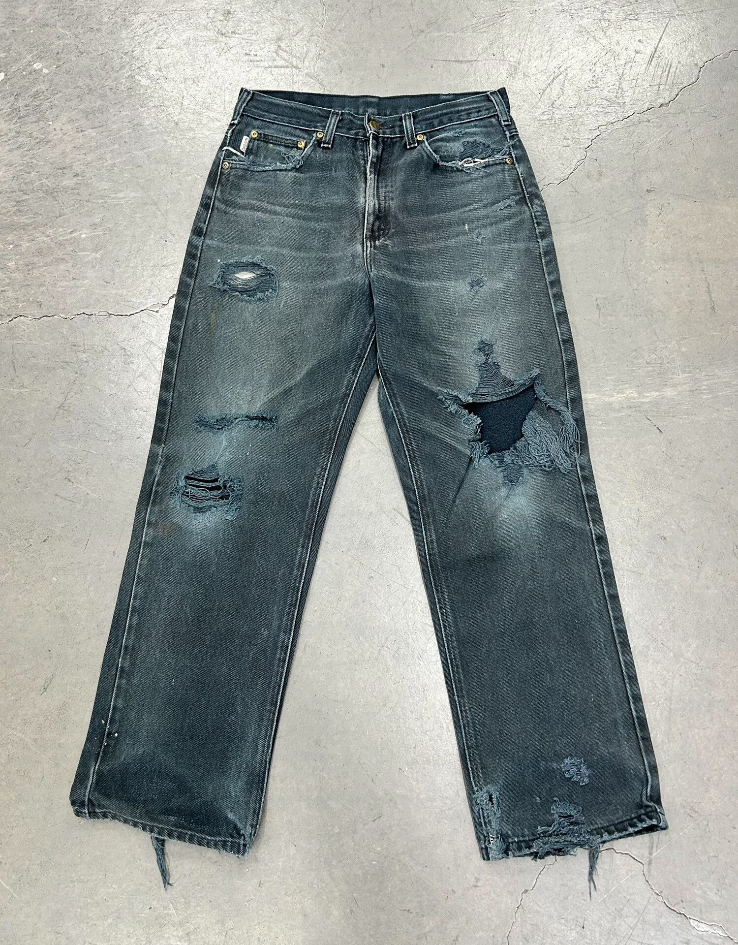 Vintage Vintage Carhartt Distressed Denim Jeans Size US 31 - 1 Thumbnail