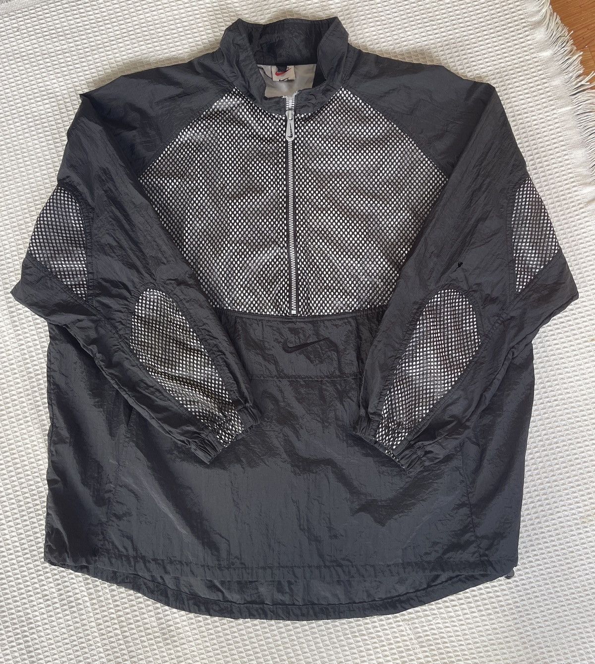 Nike Vintage❗️Nike❗️90s Center Logo Anorak Half Zip Light Jacket Size US L / EU 52-54 / 3 - 5 Thumbnail