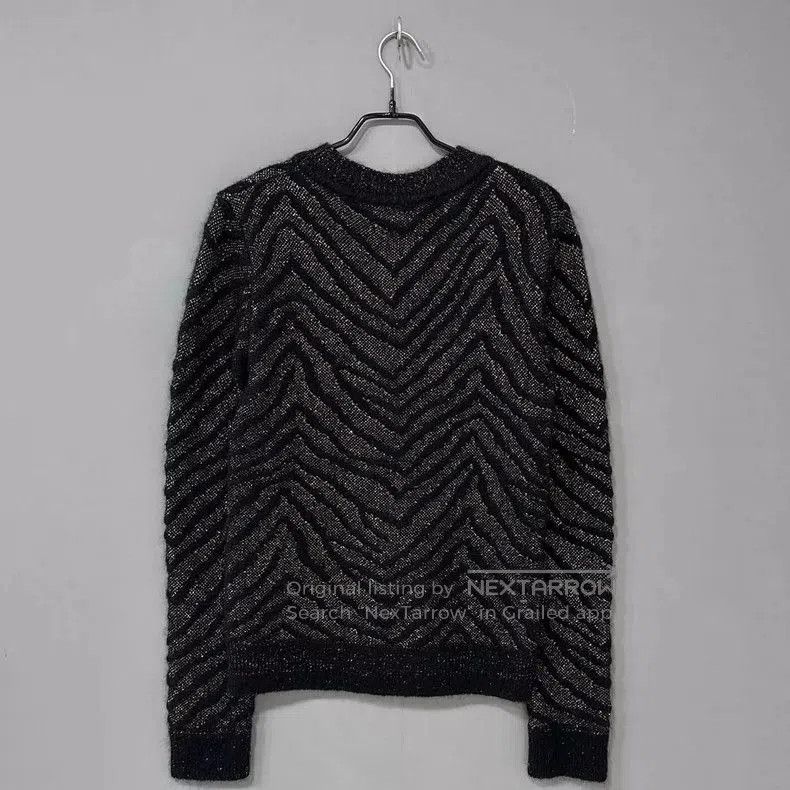 Saint Laurent Paris Saint Laurent Tiger Stripe Gold Sweater. Size US M / EU 48-50 / 2 - 3 Thumbnail