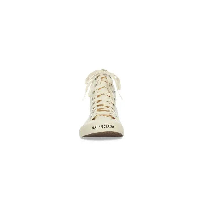 Balenciaga o1s1wg110226 Paris High Top Sneakers In White Size US 13 / EU 46 - 3 Thumbnail