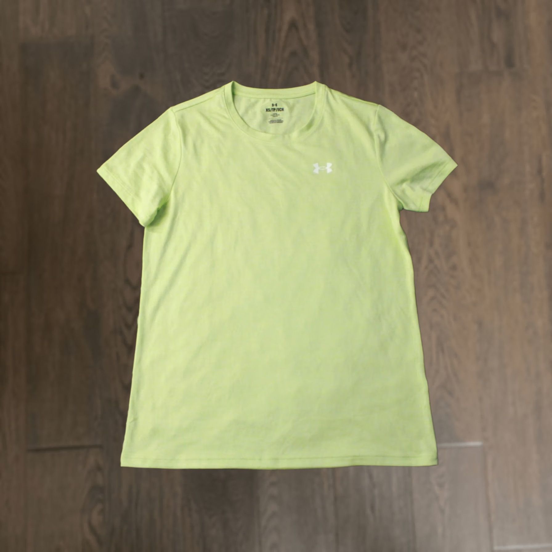 Under Armour Under Armour Women Compression Training Shirt Jersey XS X-Small Lime Solid Short Sleeve Round Neck Training Shirt Womens XS Lime Under Armour Shirt Size XS / US 0-2 / IT 36-38 - 1 Thumbnail