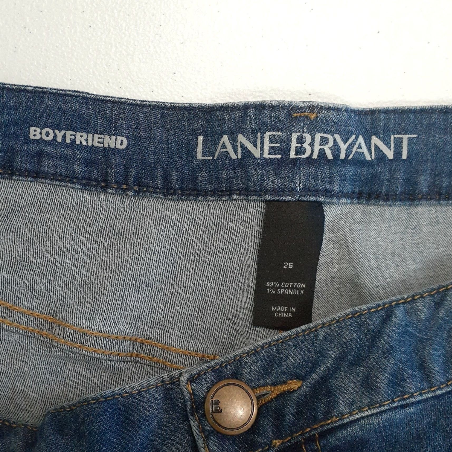 Vintage Lane Bryant Jeans Boyfriend Paint Splatter Distressed Stretch 46x28 Size 26 Size 26" / US 2 / IT 38 - 3 Thumbnail