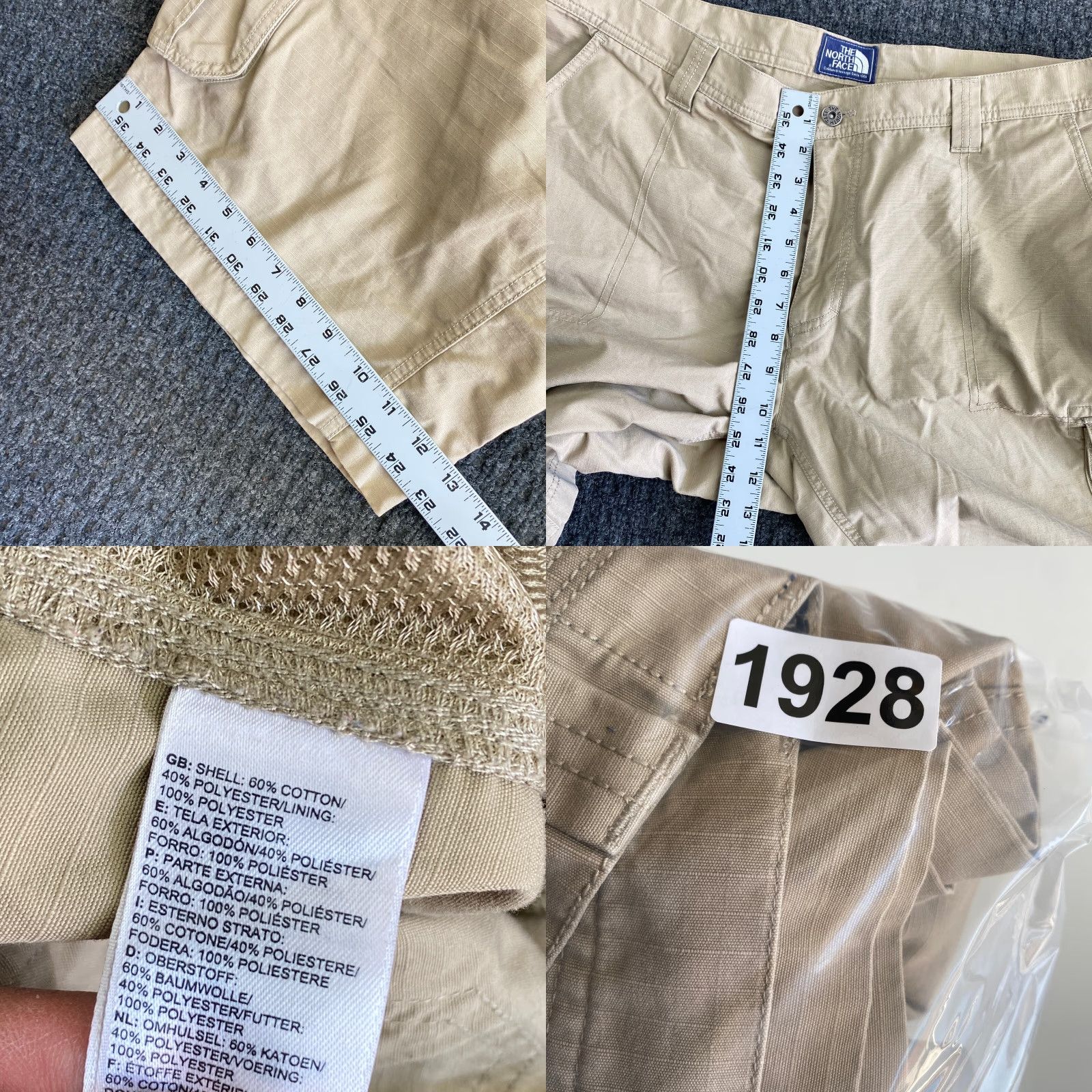 The North Face Vintage The North Face Cargo Shorts y2k Baggy Relaxed Ripstop Skater 40 Beige Size US 40 / EU 56 - 8 Thumbnail