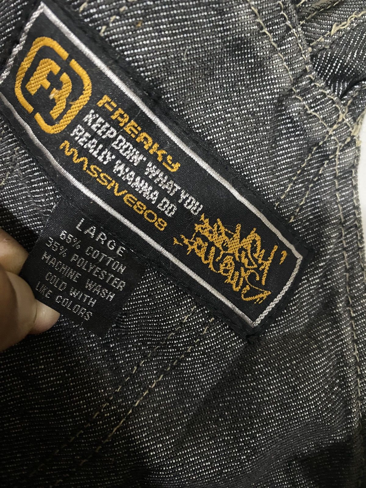 Vintage Freaky Massive Baggy Overalls Denim Size US 40 / EU 56 - 10 Thumbnail