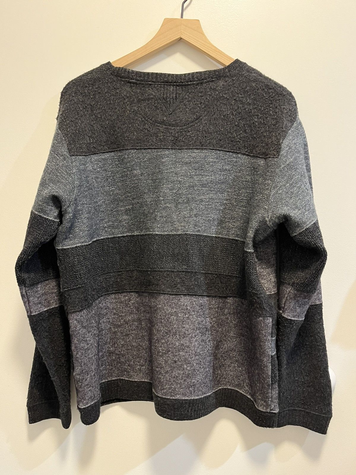White Mountaineering Contrasting Materials Knit Sweater Size US S / EU 44-46 / 1 - 2 Thumbnail