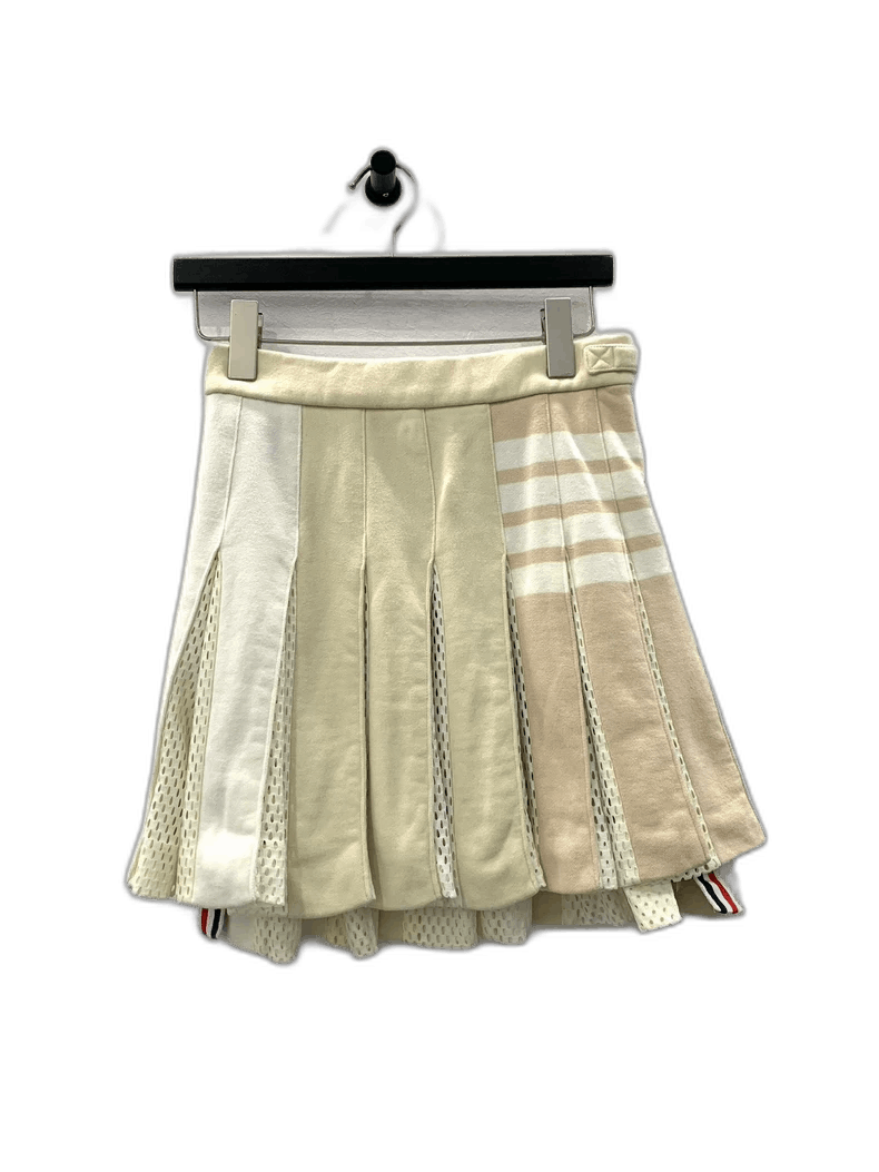 Thom Browne Thom Browne Three-Tone Pleated Mini Skirt Size 24" / US 00 / IT 34 - 1 Thumbnail