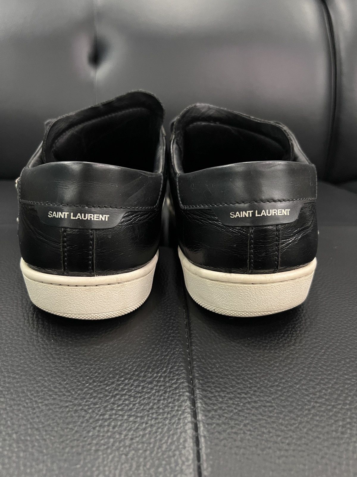 Saint Laurent Paris Saint Laurent Heart & Lightning Studded Sneakers Size US 9 / EU 42 - 6 Thumbnail