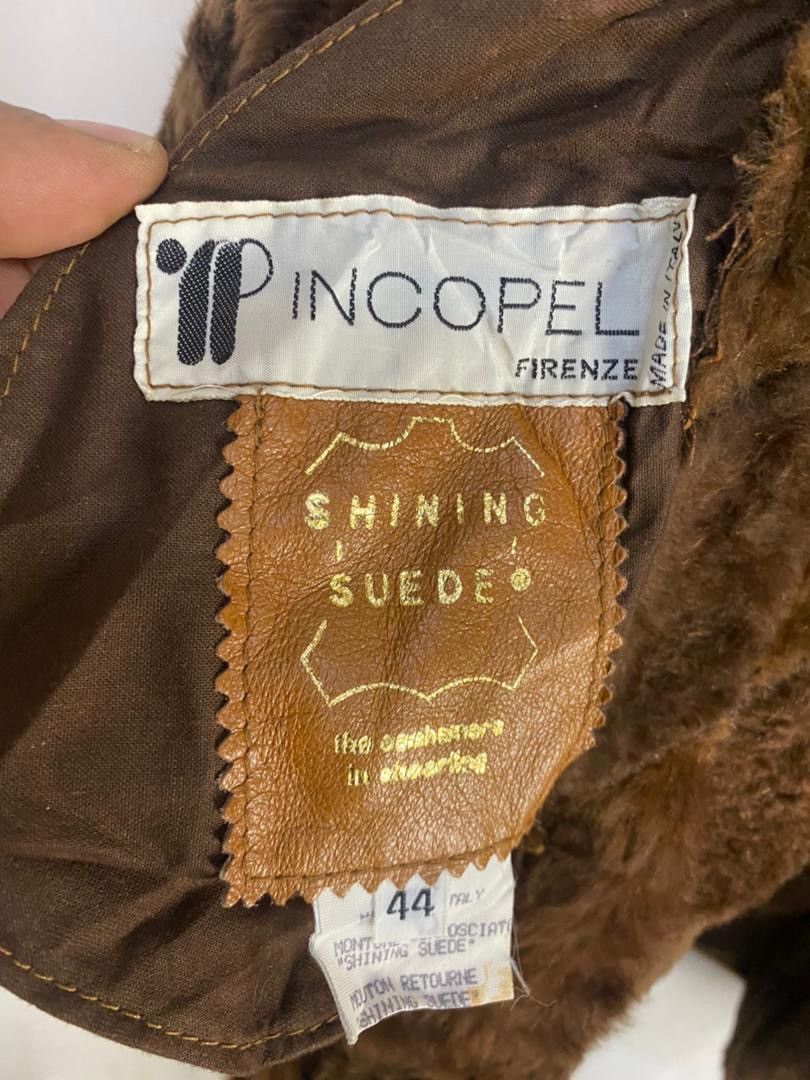 Leather Pincopel shining suede button up trench coat Size L / US 10 / IT 46 - 7 Thumbnail