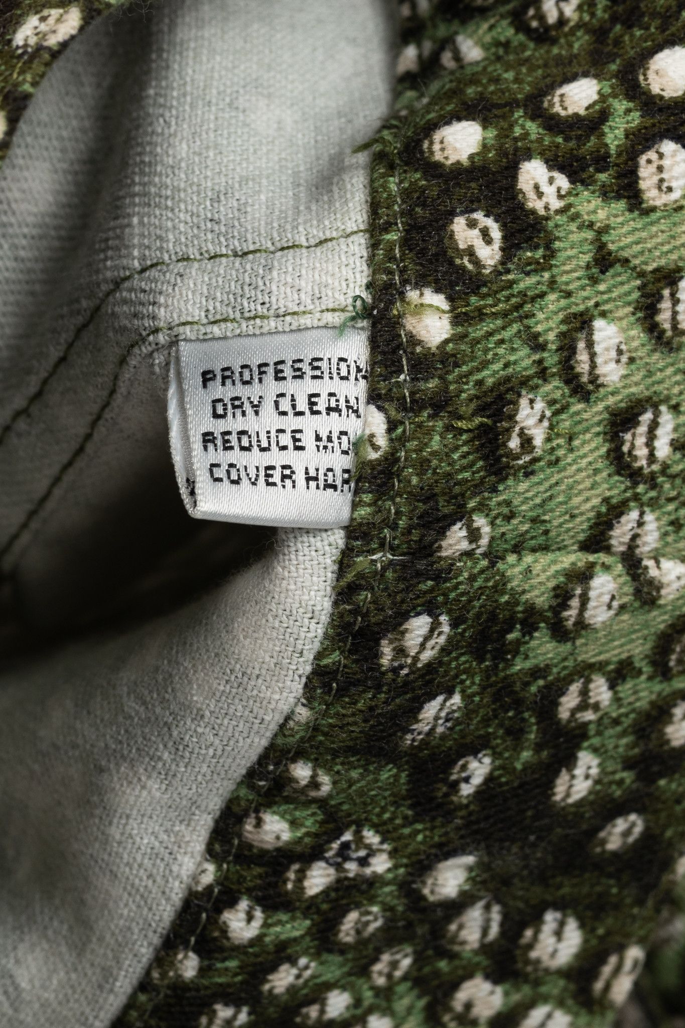 St. John St. John Sport Green Dot-Print Cropped Denim Jacket Size S / US 4 / IT 40 - 10 Thumbnail
