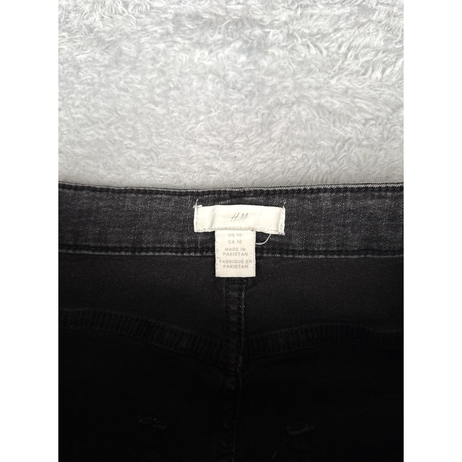 H&M H&M Jeans Women 10 Gray Skinny Slim Fit Mid Rise Charcoal Wash Denim 28x28 Jeans Womens Slim 90s City Pant Size 32" / US 10 / IT 46 - 6 Thumbnail