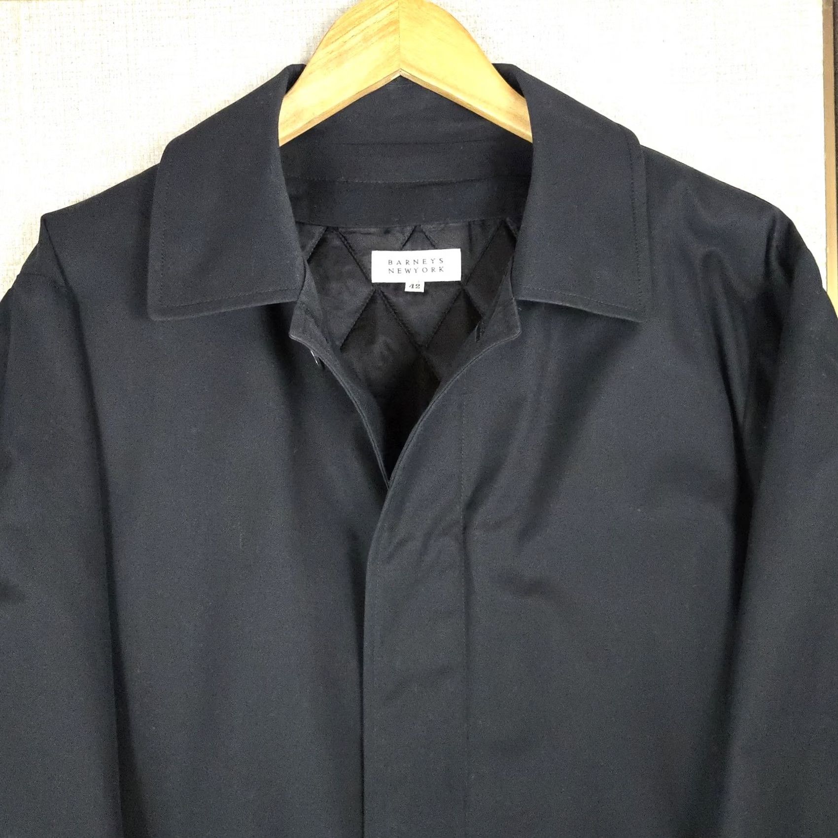 Mackintosh VINTAGE Barneys New York Jacket Coat Men 42 Large Mackintosh Button Front Insulated Liner Vest Black 100% Cotton 3 in 1 Size US L / EU 52-54 / 3 - 4 Thumbnail