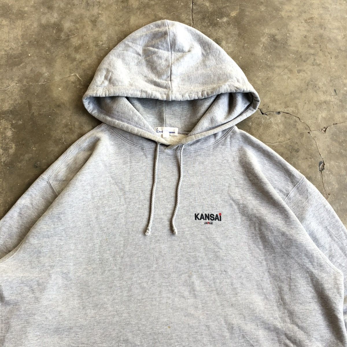 Kansai Yamamoto 🇯🇵 2000s Kansai Yamamoto Japan Big Logo Font Hoodie Grey Size US XXL / EU 58 / 5 - 6 Thumbnail