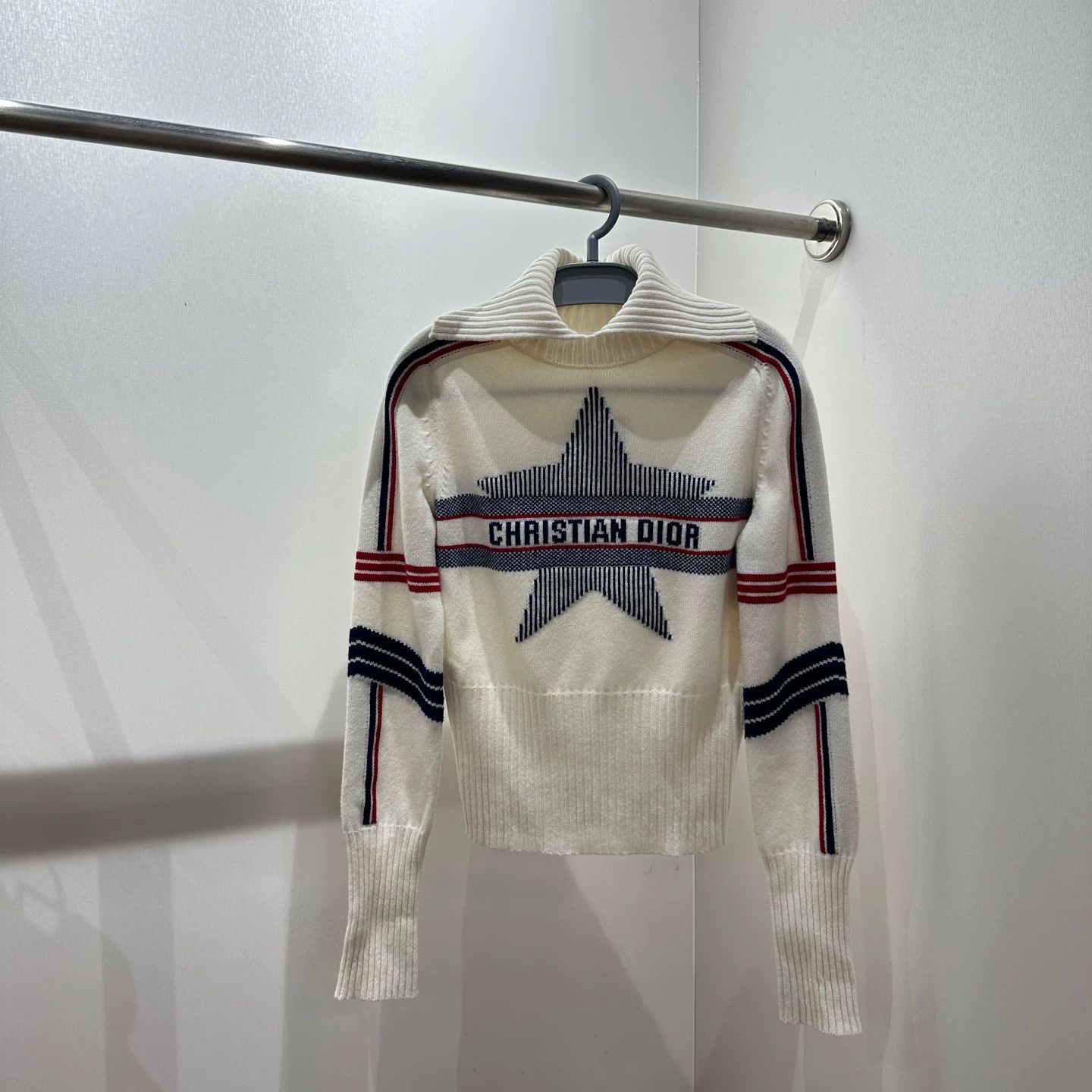Christian Dior Monsieur Dior mar588 pentagram slogan logo wool sweater 42 Size M / US 6-8 / IT 42-44 - 1 Thumbnail