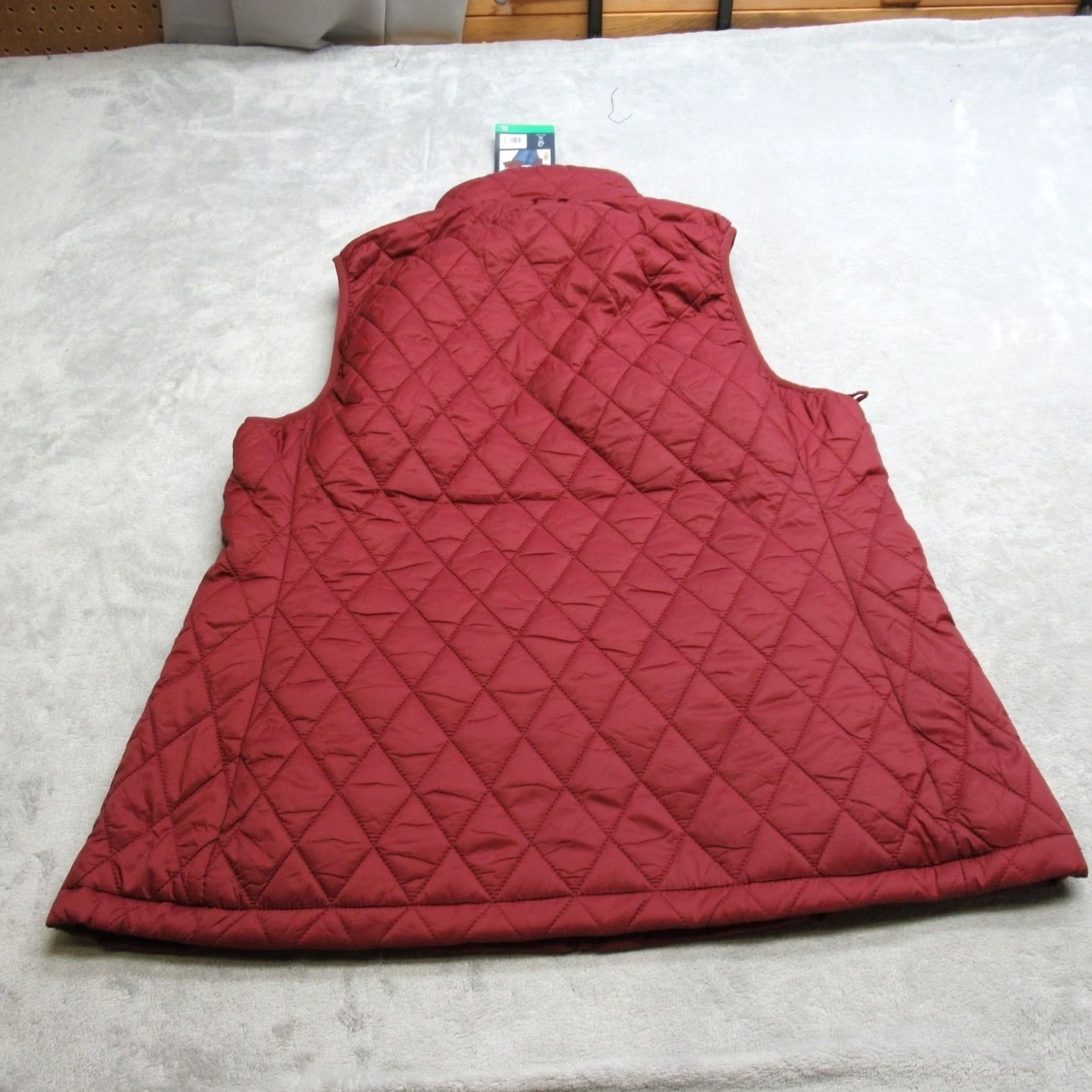 Lands' End VINTAGE Lands End Vest Womens XL Red Vine Quilted Puffer Full Zip Outdoor NEW Size XL / US 12-14 / IT 48-50 - 2 Thumbnail