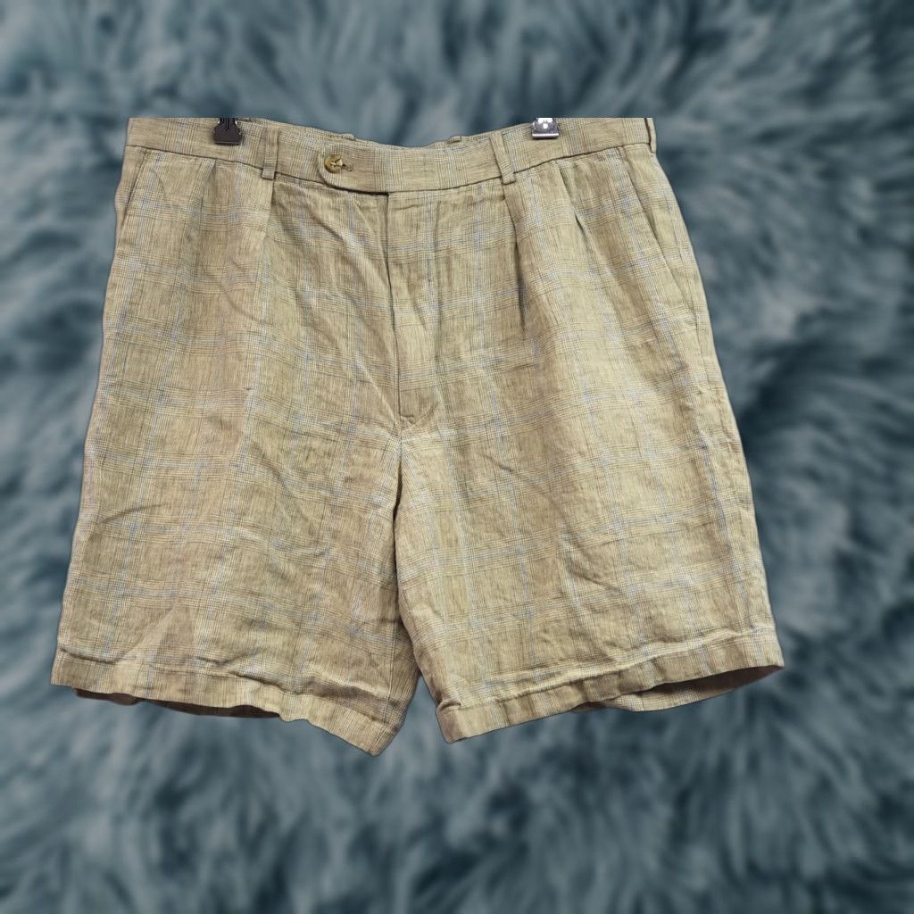 Peter Millar Peter Millar Bermuda Shorts 36 Men 100% Linen Beige Tan Beach Golf Outdoor Casual Size US 36 / EU 52 - 1 Thumbnail