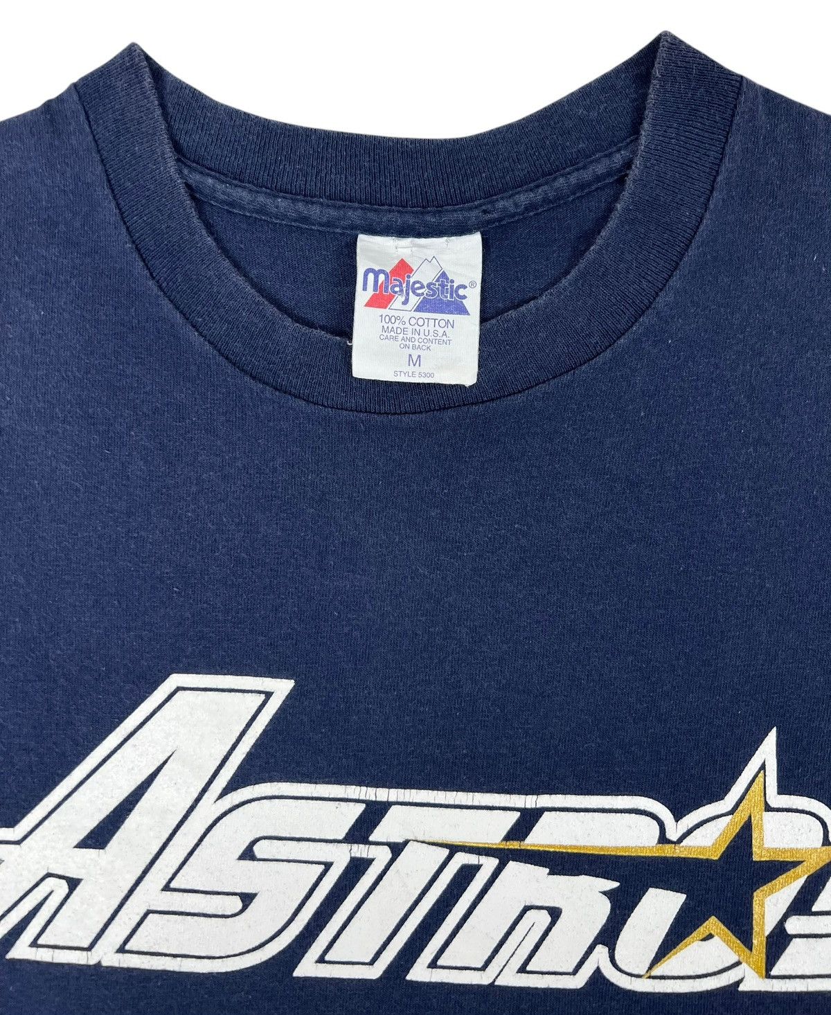 MLB × Majestic × Vintage 90s Vintage MLB Houston Astros Jeff Bagwell tee Size US M / EU 48-50 / 2 - 8 Thumbnail