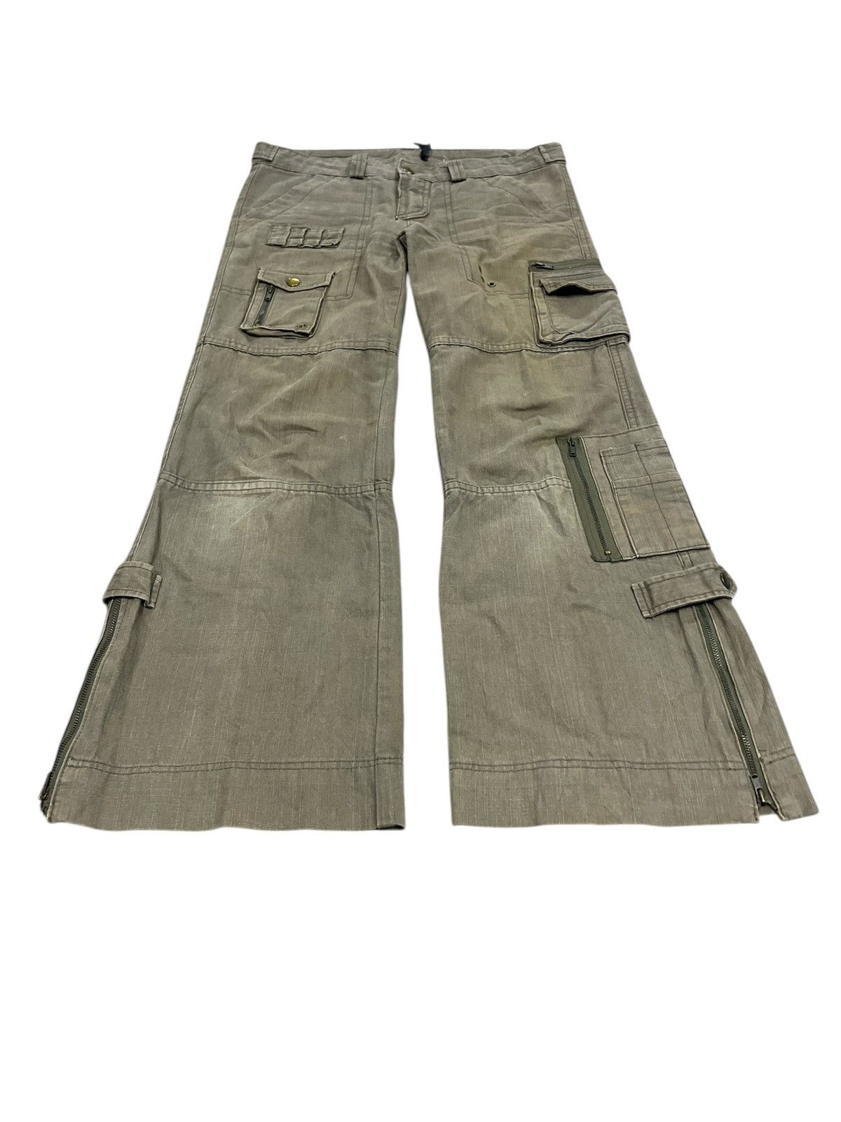 Designer × Japanese Brand FLARED🔥CARGO COTTON PANT Size US 31 - 4 Thumbnail