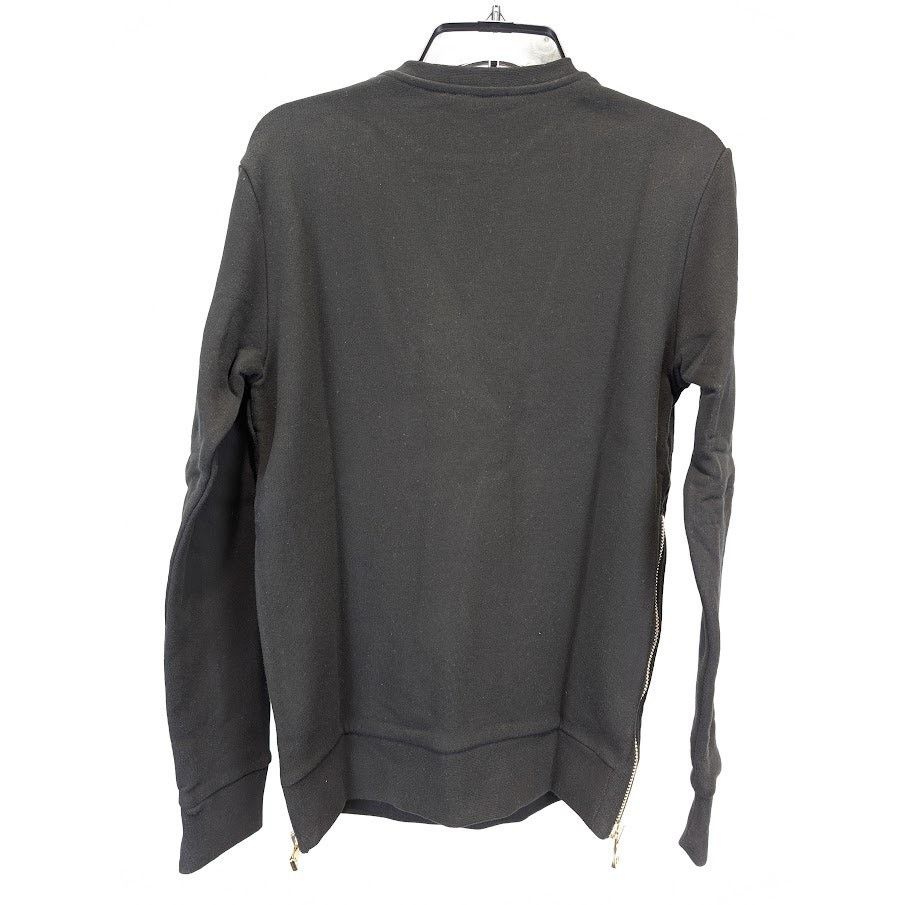 Balmain o1rshd1 Side Zip Sweatshirt in Black Size US S / EU 44-46 / 1 - 11 Thumbnail