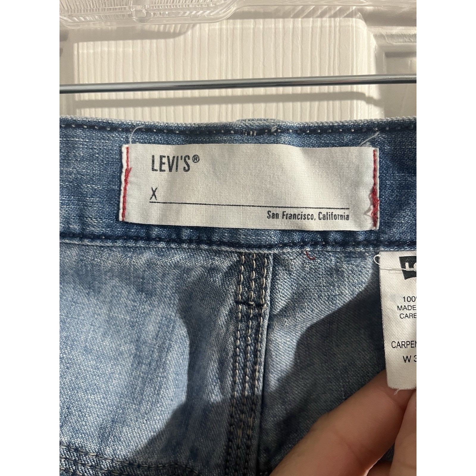 Levi's Y2K/Vtg Levi's Workwear Carpenter Jeans Straight Denim 36x34 Size US 36 / EU 52 - 2 Thumbnail