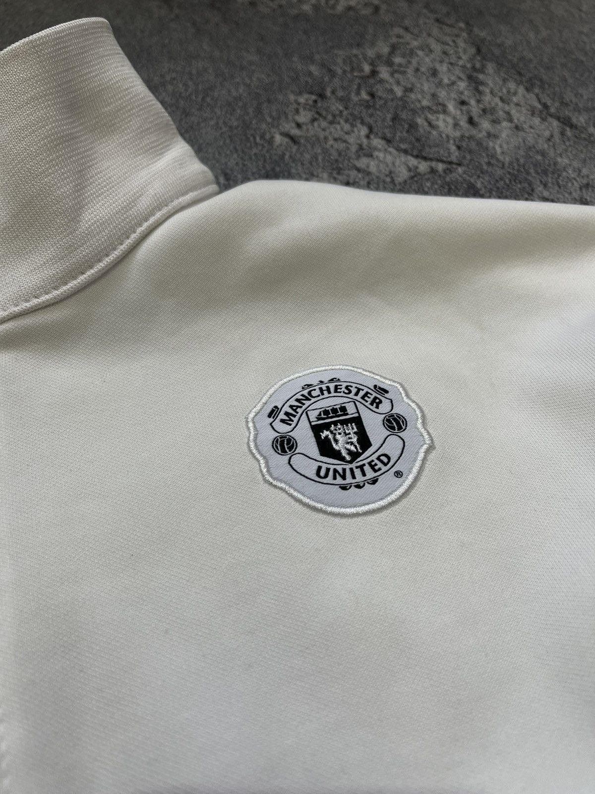 Nike × Vintage Nike Manchester United Swoosh Logo Zip Up Hoodie Size US M / EU 48-50 / 2 - 3 Thumbnail