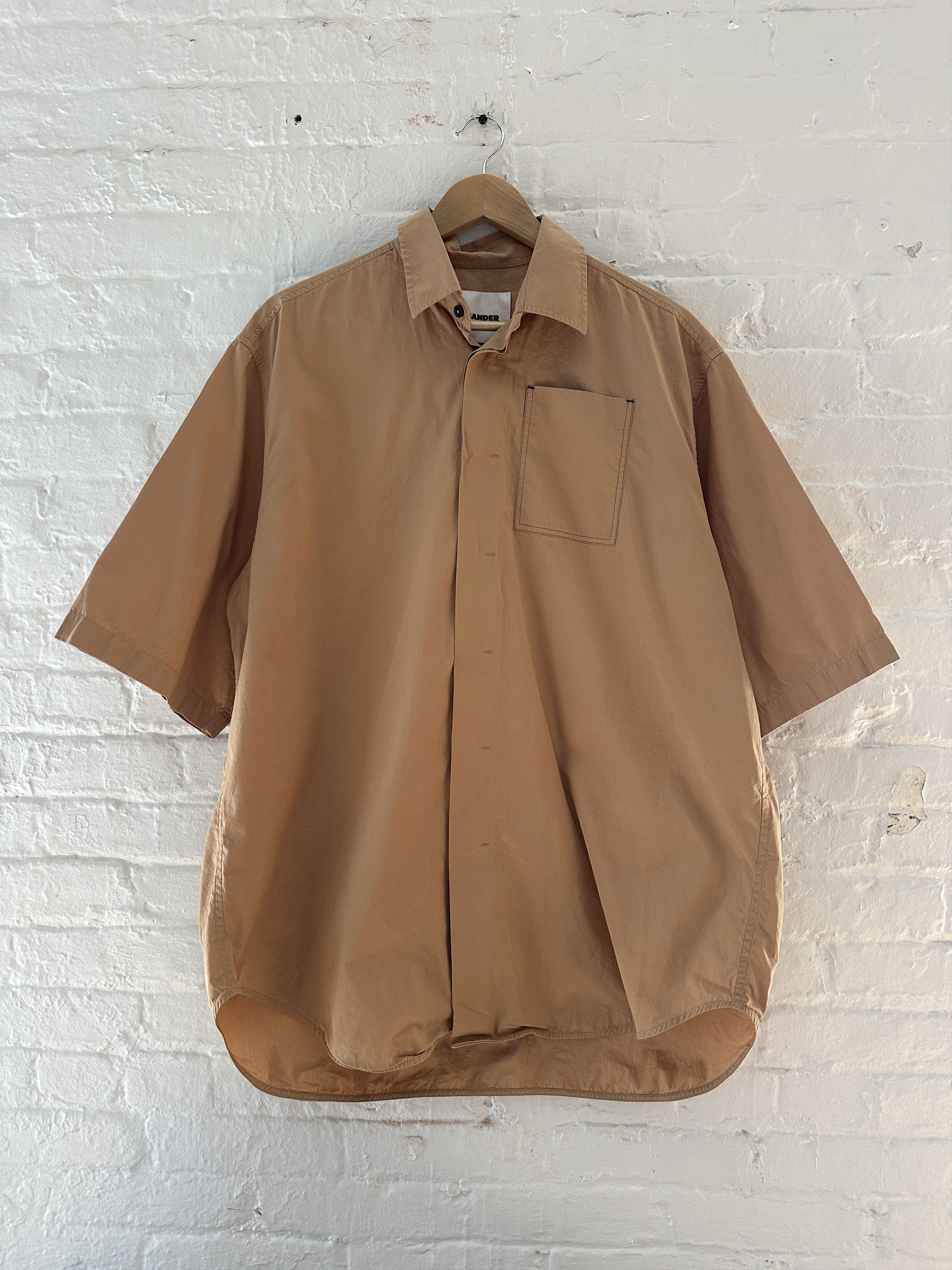 Jil Sander Oversized Short Sleeve Button Up Shirt