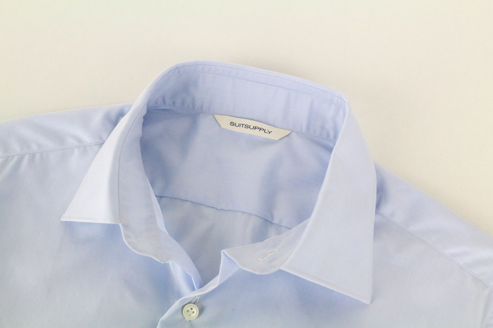 Suitsupply ~S Slim Blue Cotton Spread Collar Formal 72840 Size US S / EU 44-46 / 1 - 3 Thumbnail