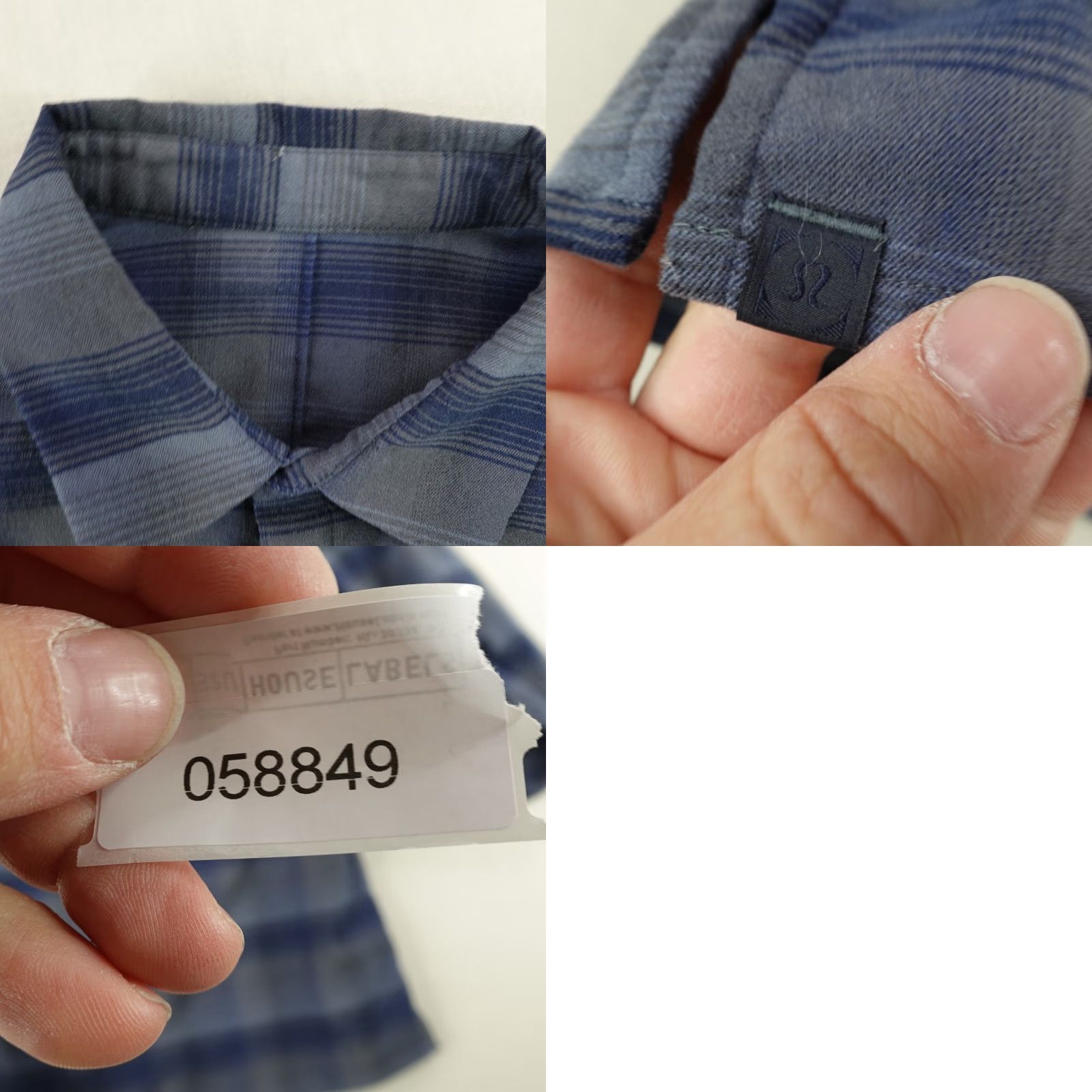 Lululemon Lululemon Shirt Mens Medium Blue Gray Plaid Masons Peak Flannel Button Up Work Size US M / EU 48-50 / 2 - 8 Thumbnail