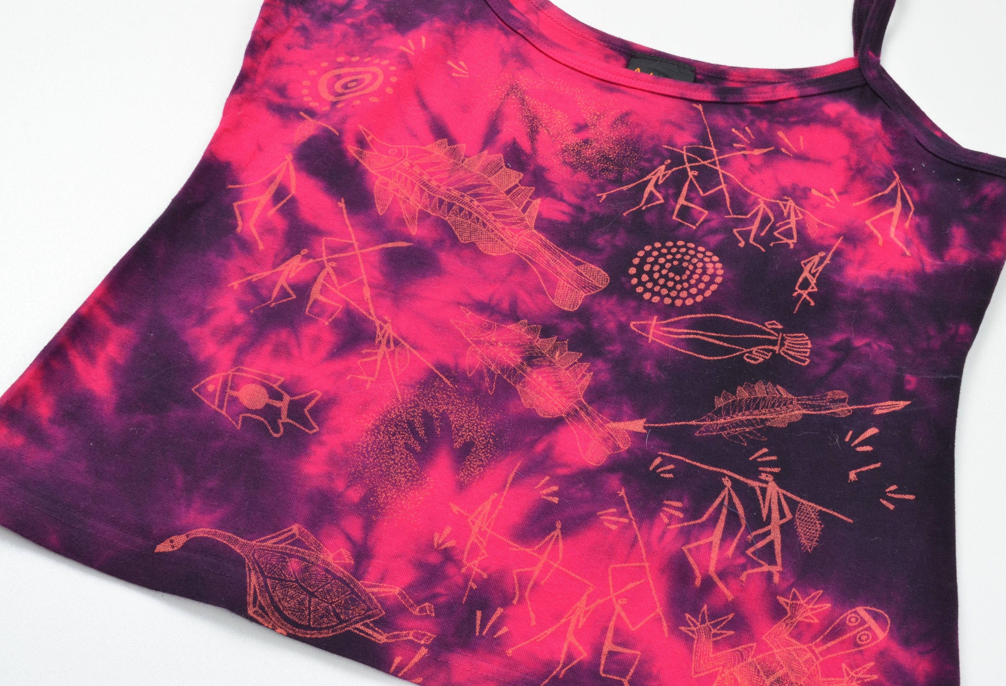 Vintage Vintage Australian Tie Dye Tribal Graphic Camisole Top Size S / US 4 / IT 40 - 5 Thumbnail