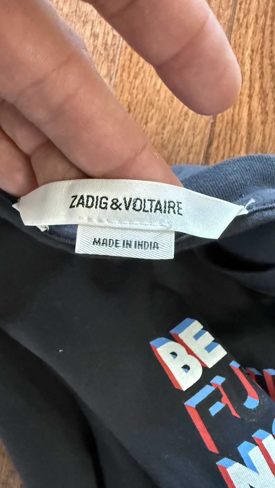 Zadig & Voltaire Men’s Zadig & Voltaire Be F*cking Nice T-Shirt - Medium Size US M / EU 48-50 / 2 - 3 Thumbnail