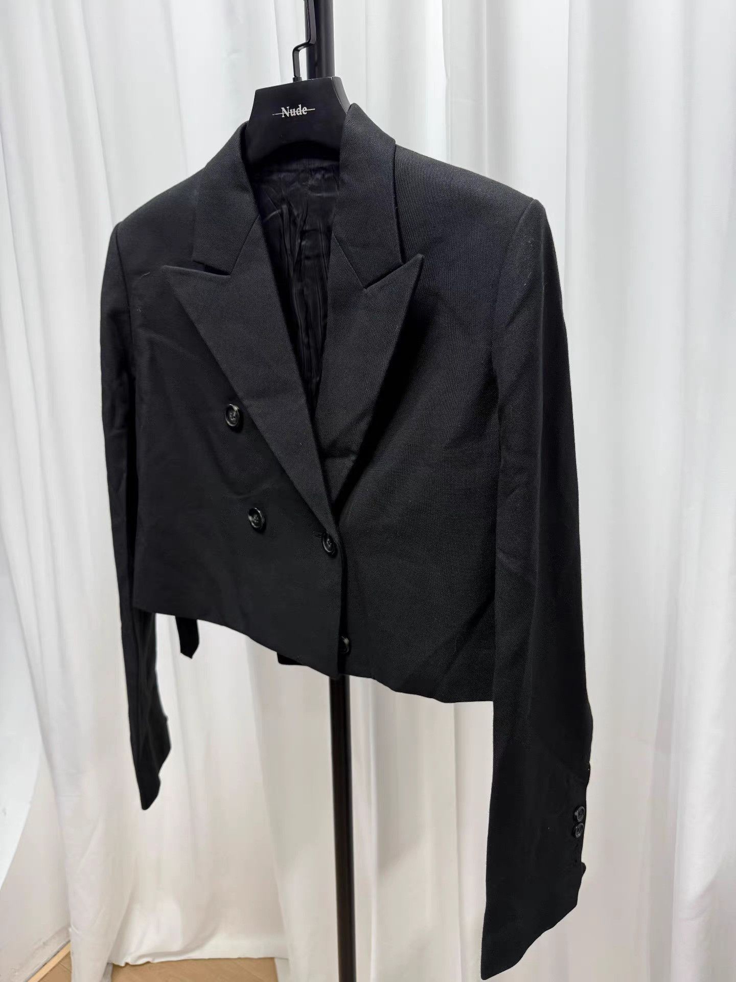 Helmut Lang Helmut Lang Wool Cropped Blazer K20 Size XS / US 0-2 / IT 36-38 - 2 Thumbnail