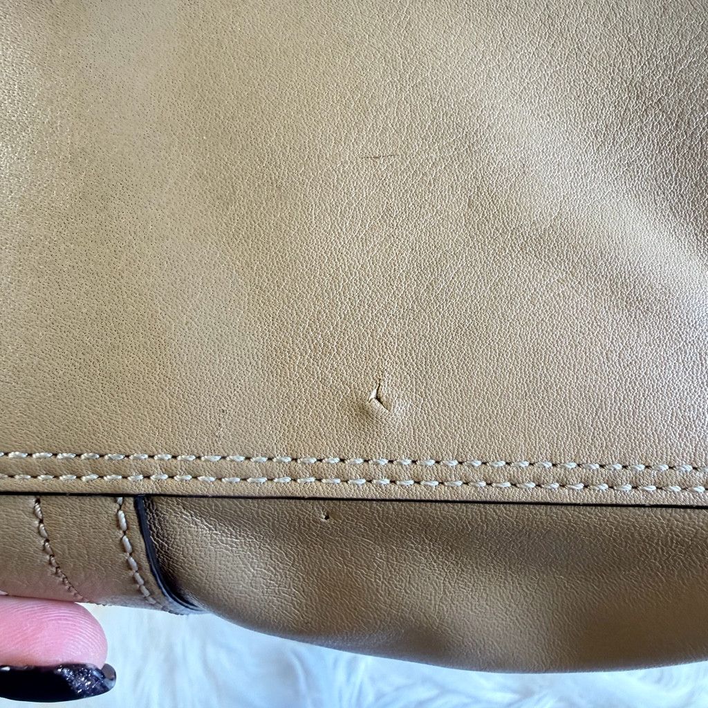 Coach Coach Madison Lindsey Gathered Leather Satchel - Tan/Beige Size ONE SIZE - 5 Thumbnail