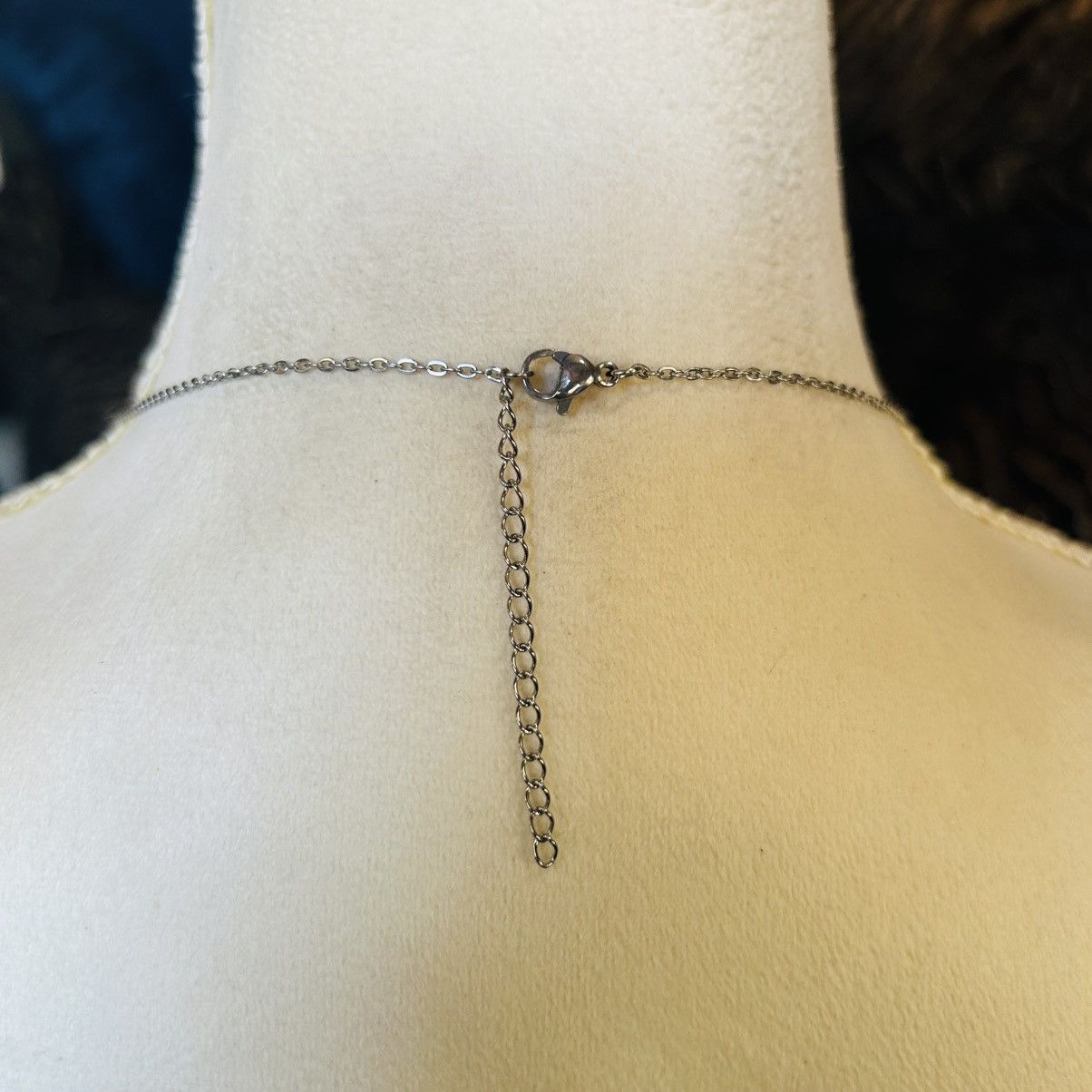 Handmade Handcrafted vintage cat eye glass pendant on chain necklace Size ONE SIZE - 5 Thumbnail