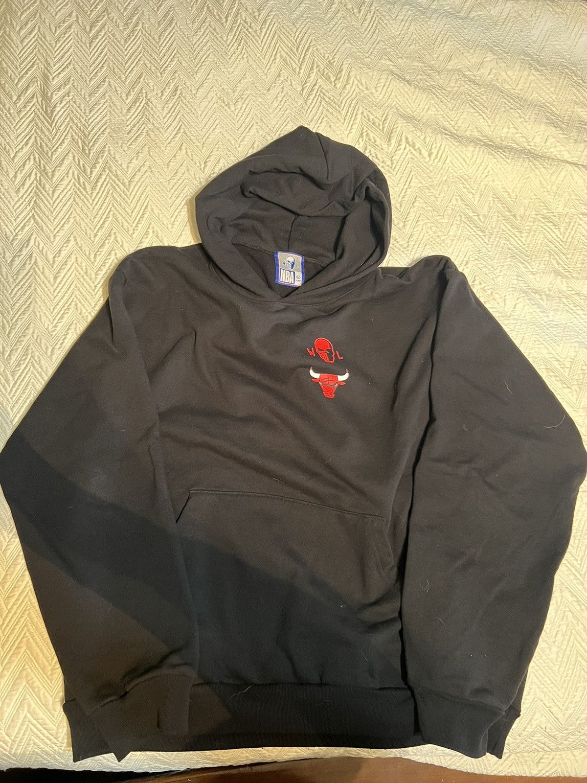 image of Warren Lotas X Chicago Bulls Hoodie in Black, Men's (Size XL)